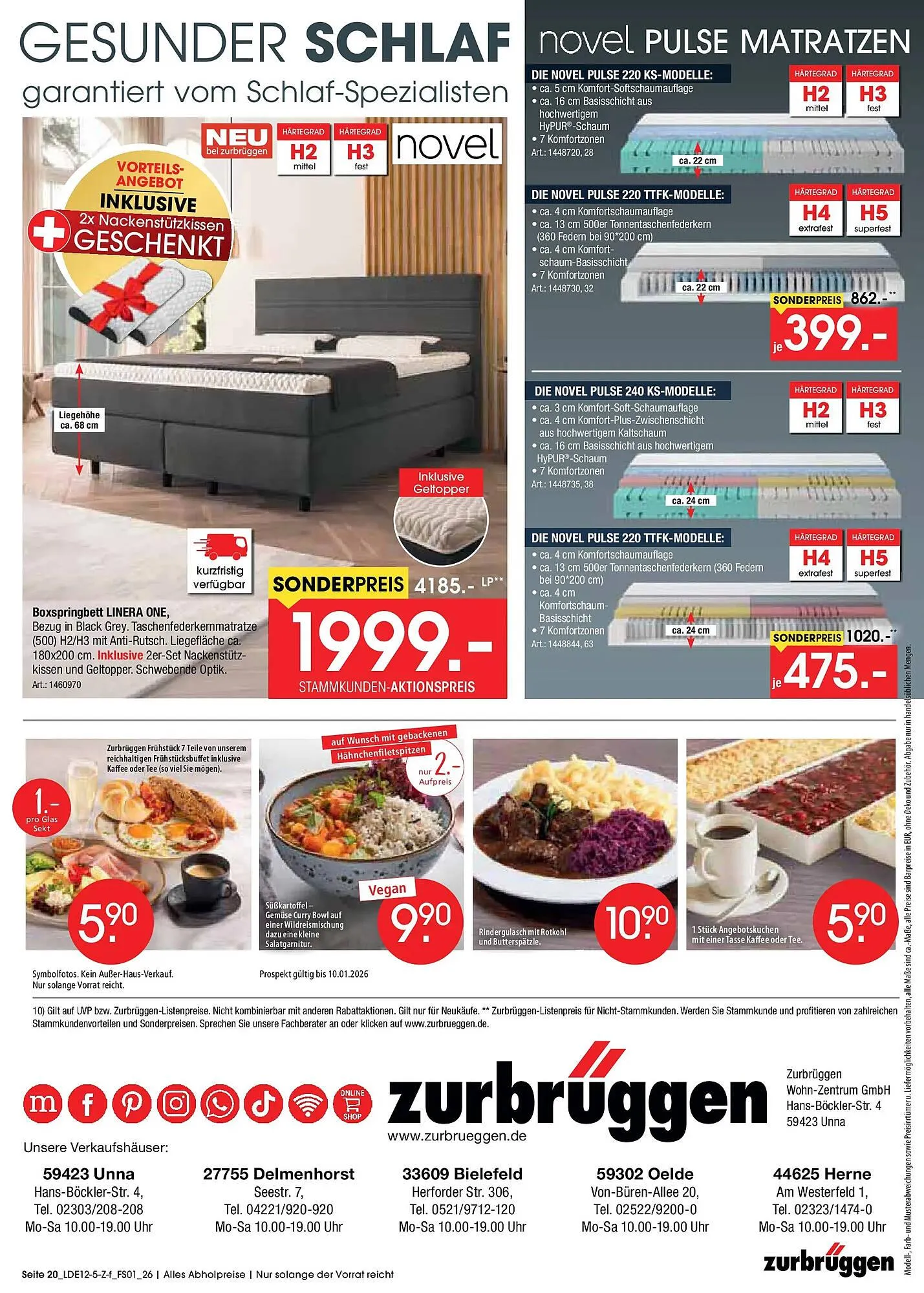Zurbrüggen Prospekt von 5. Dezember bis 10. Januar 2026 - Prospekt seite 20