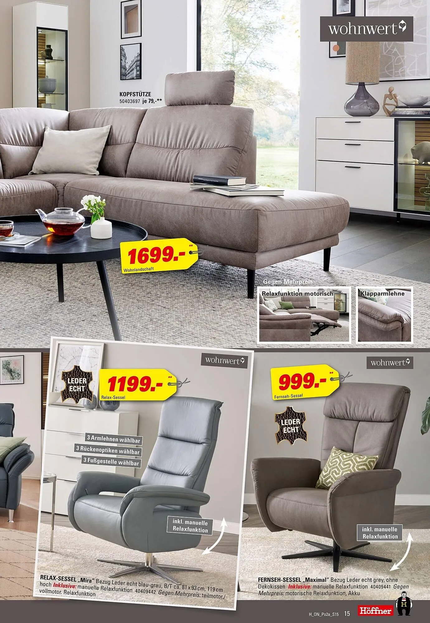 Höffner Prospekt von 30. Juli bis 12. August 2025 - Prospekt seite 15