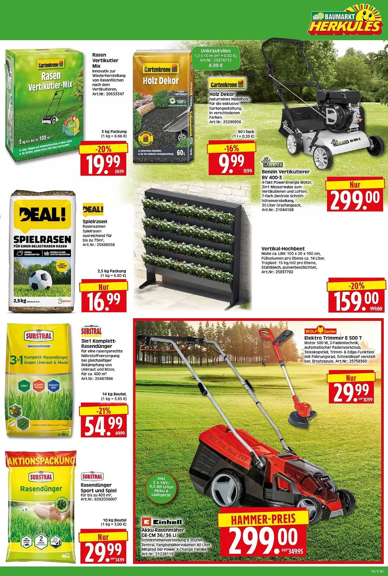 Herkules Baumarkt Prospekt von 30. März bis 4. April 2026 - Prospekt seite 5