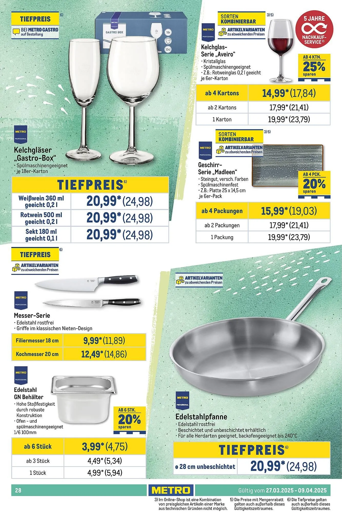 METRO Prospekt von 27. März bis 9. April 2025 - Prospekt seite 28