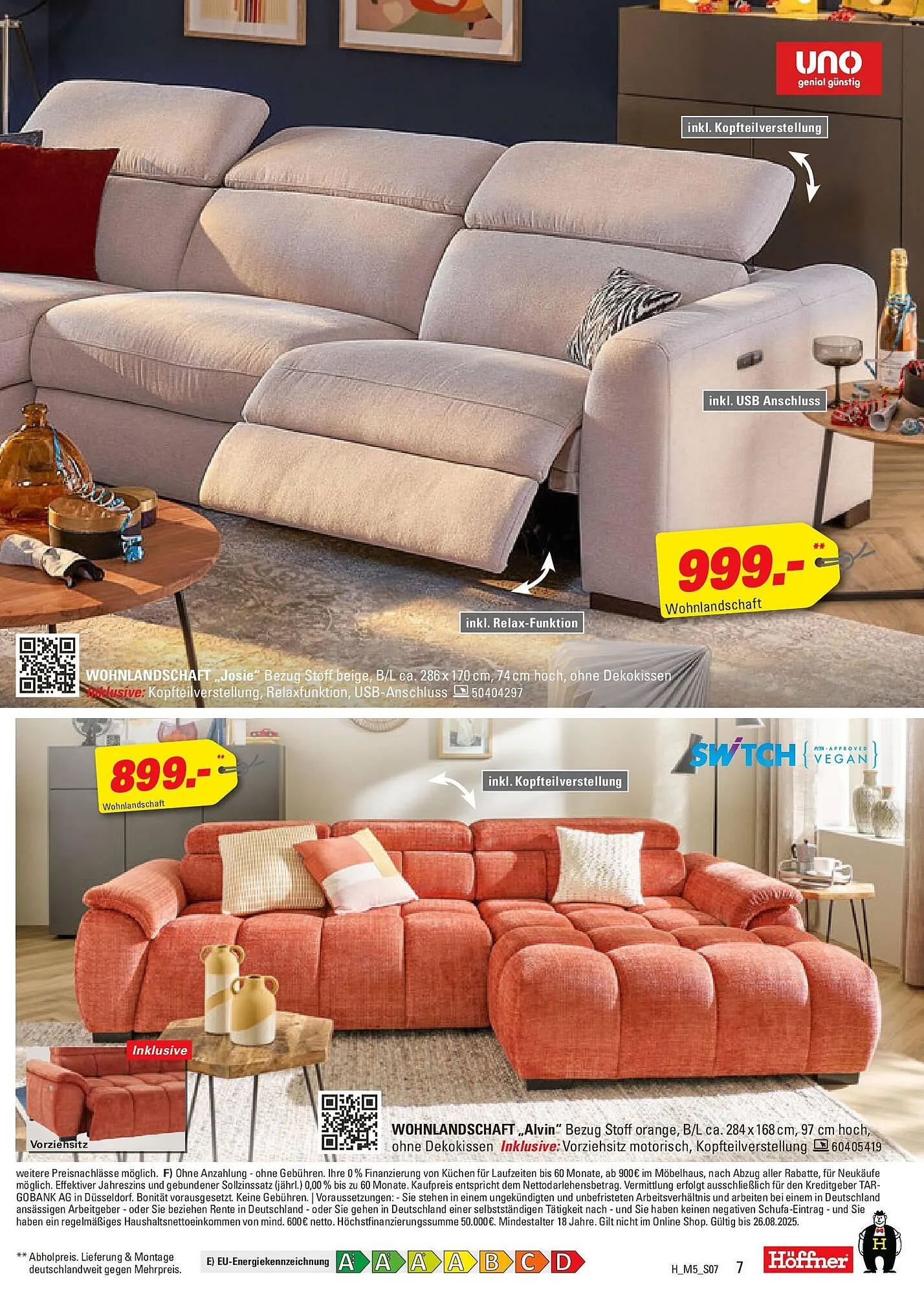 Höffner Prospekt von 12. August bis 26. August 2025 - Prospekt seite 7