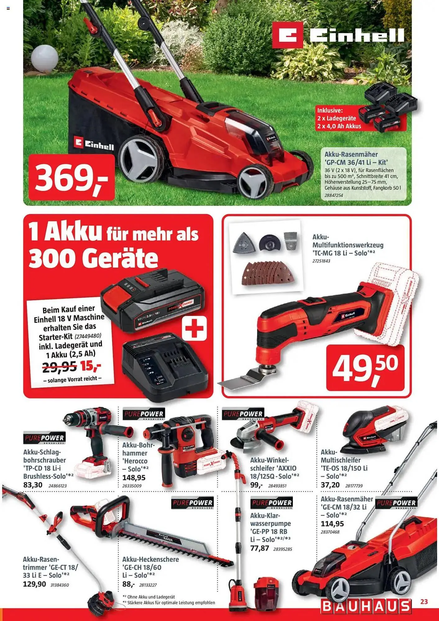 Bauhaus Prospekt von 31. Mai bis 28. Juni 2025 - Prospekt seite 23