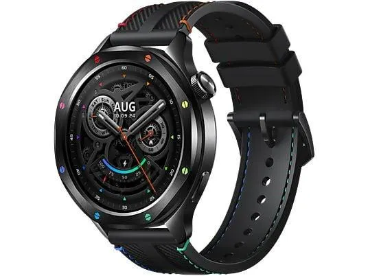 XIAOMI S4 Rainbow Smartwatch Aluminium Textil, Schwarz, Multi
