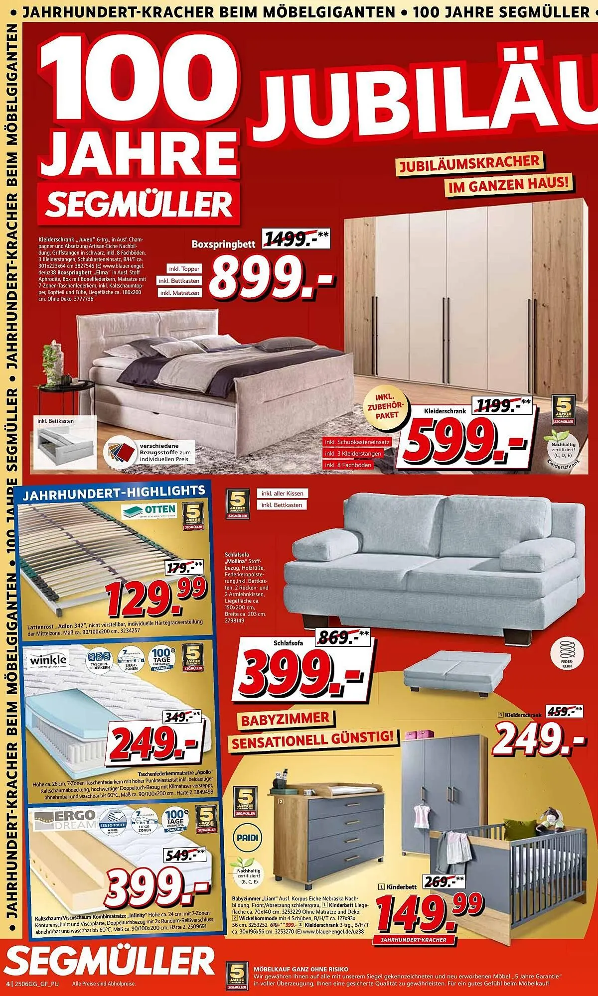 Segmüller Prospekt von 21. Juni bis 5. Juli 2025 - Prospekt seite 4