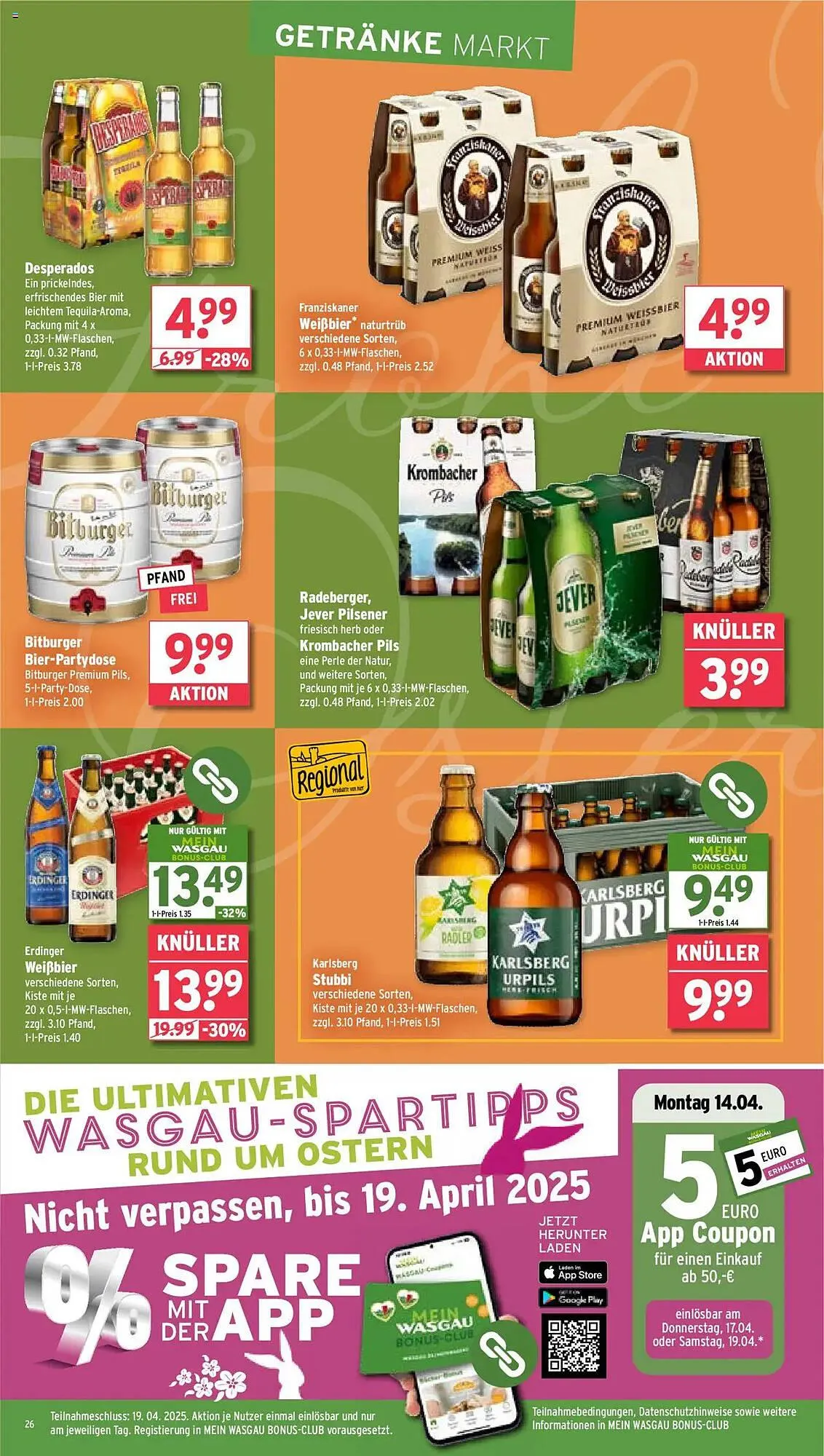 Wasgau Prospekt von 14. April bis 19. April 2025 - Prospekt seite 26