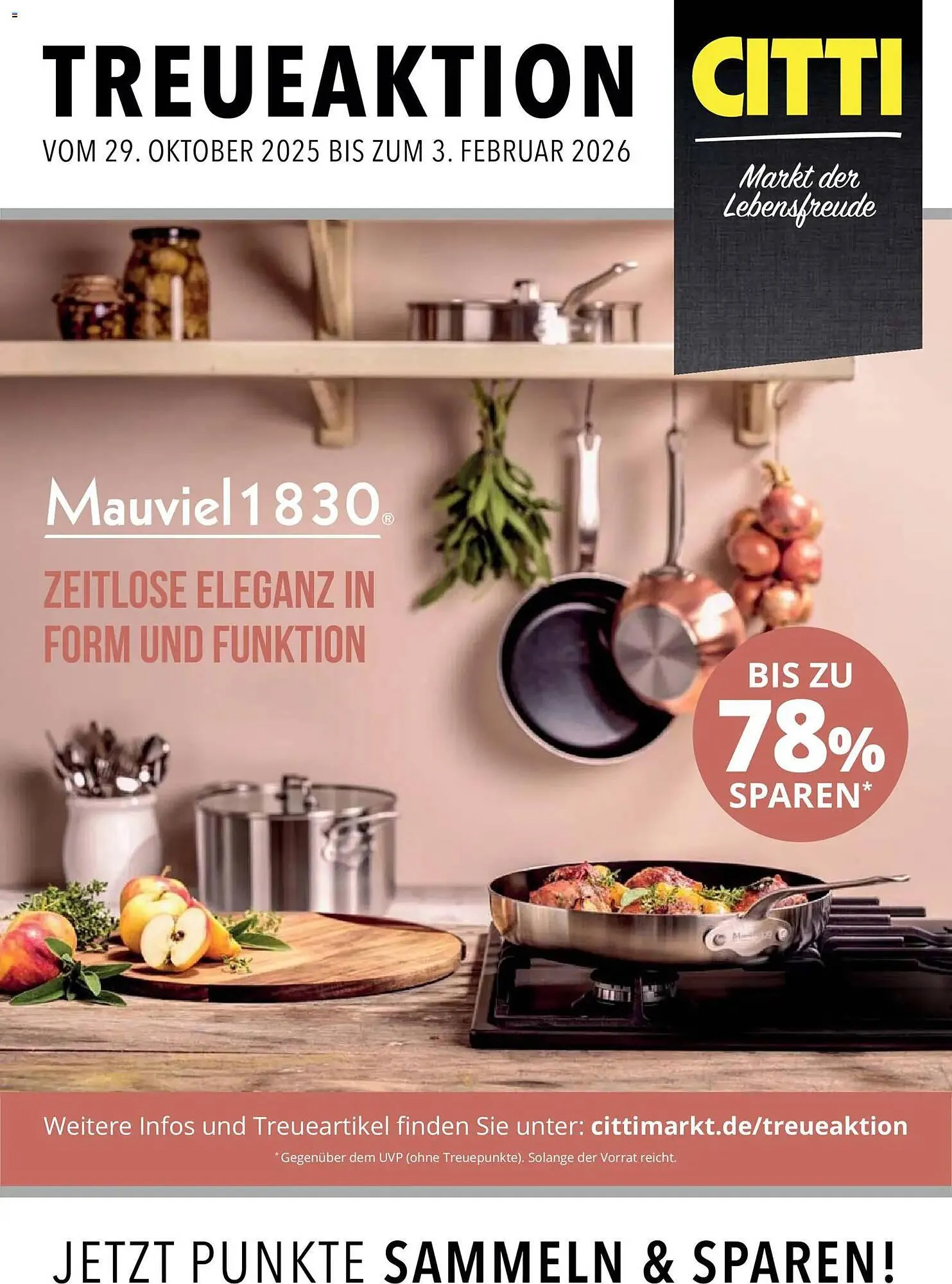 CITTI Markt Prospekt von 29. Oktober bis 3. Februar 2026 - Prospekt seite 1