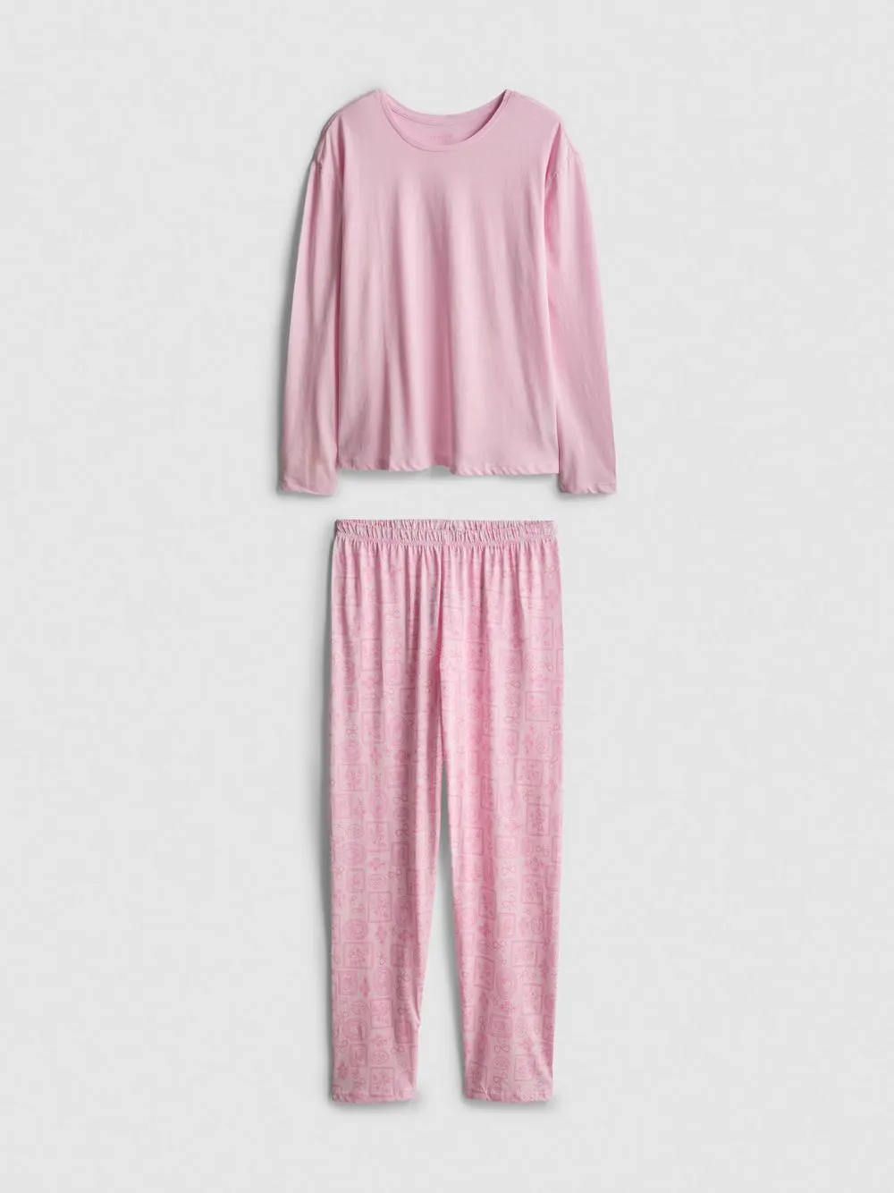 Bedruckter Langarm-Schlafanzug