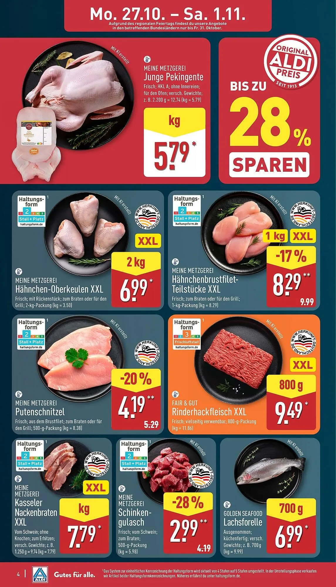 Aldi Nord Prospekt von 27. Oktober bis 2. November 2025 - Prospekt seite 4