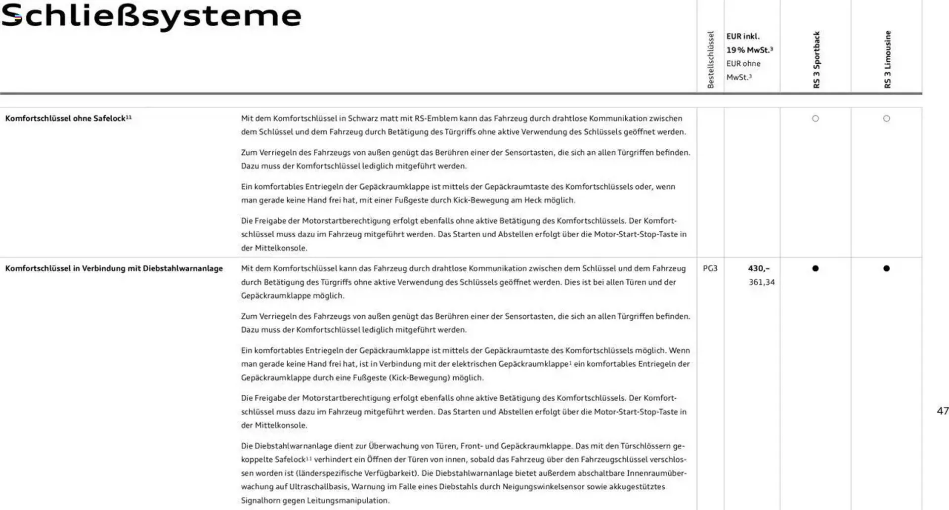 Audi Prospekt von 29. Januar bis 9. Januar 2026 - Prospekt seite 47