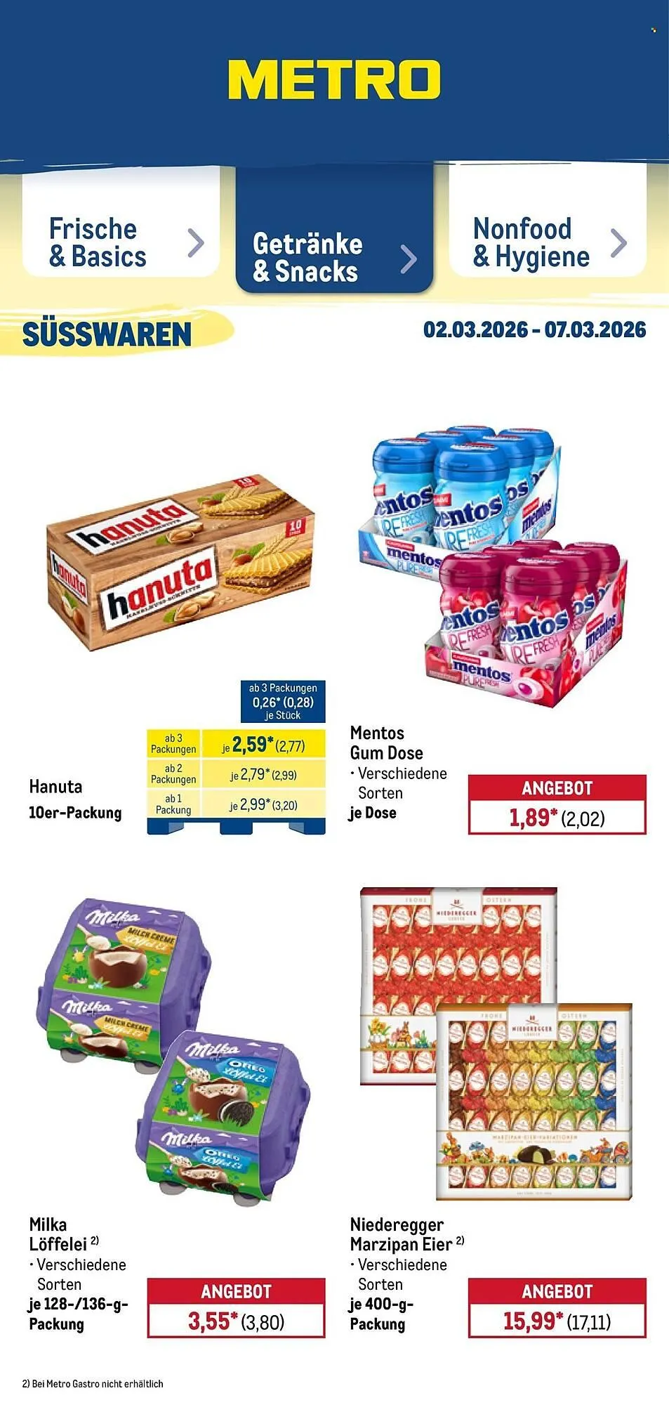 METRO Prospekt von 2. März bis 7. März 2026 - Prospekt seite 26