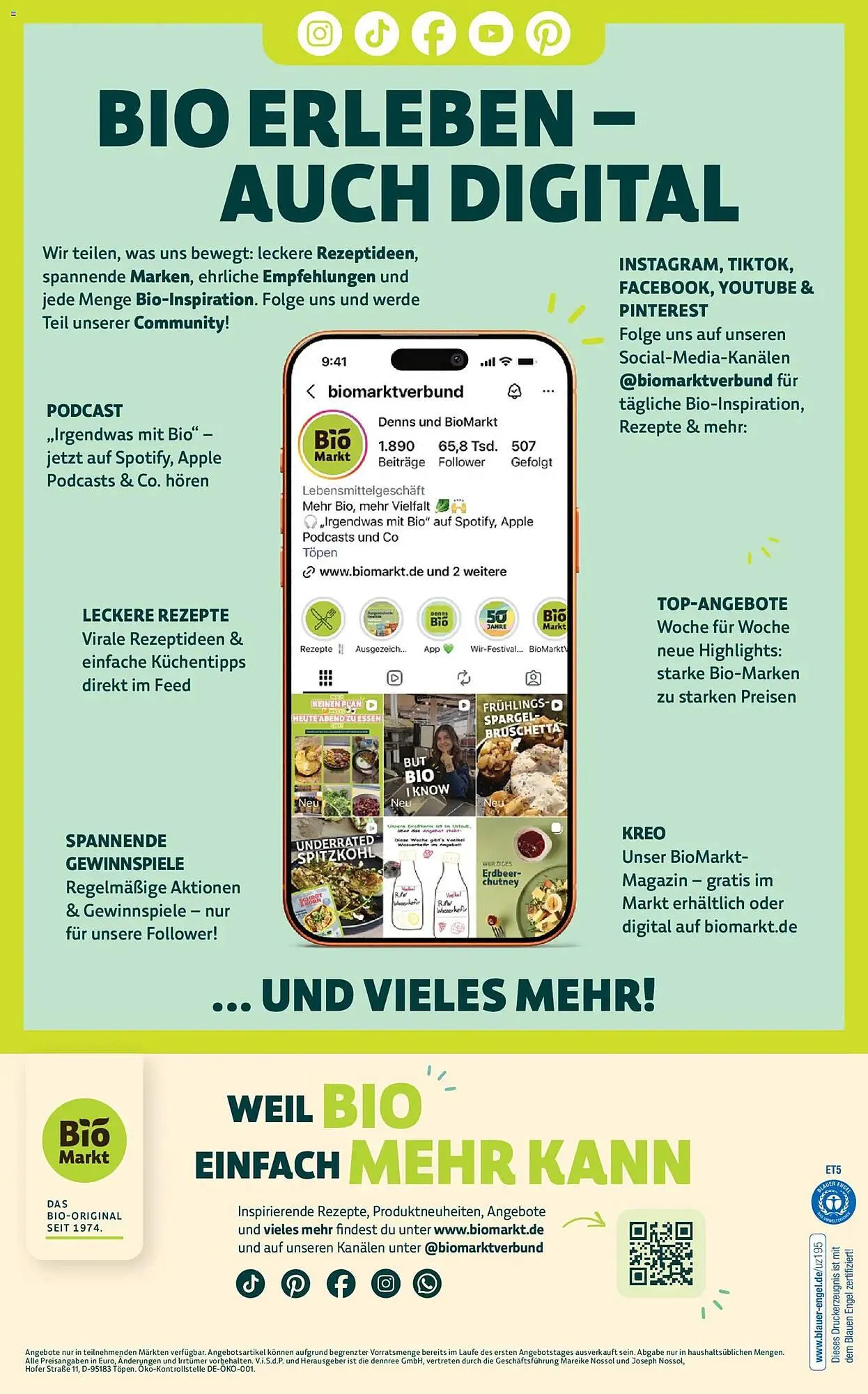 Biomarkt Prospekt von 6. Mai bis 19. Mai 2026 - Prospekt seite 14