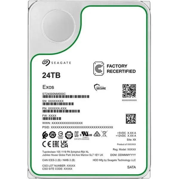 Seagate Exos 24 TB Generalüberholt, Festplatte
