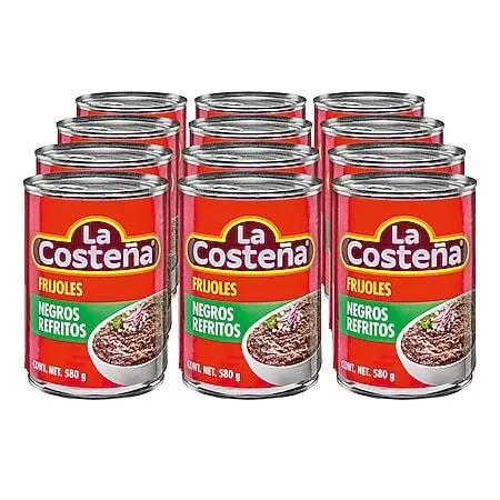 La Costena Bohnenmus schwarz 580 g, 12er Pack