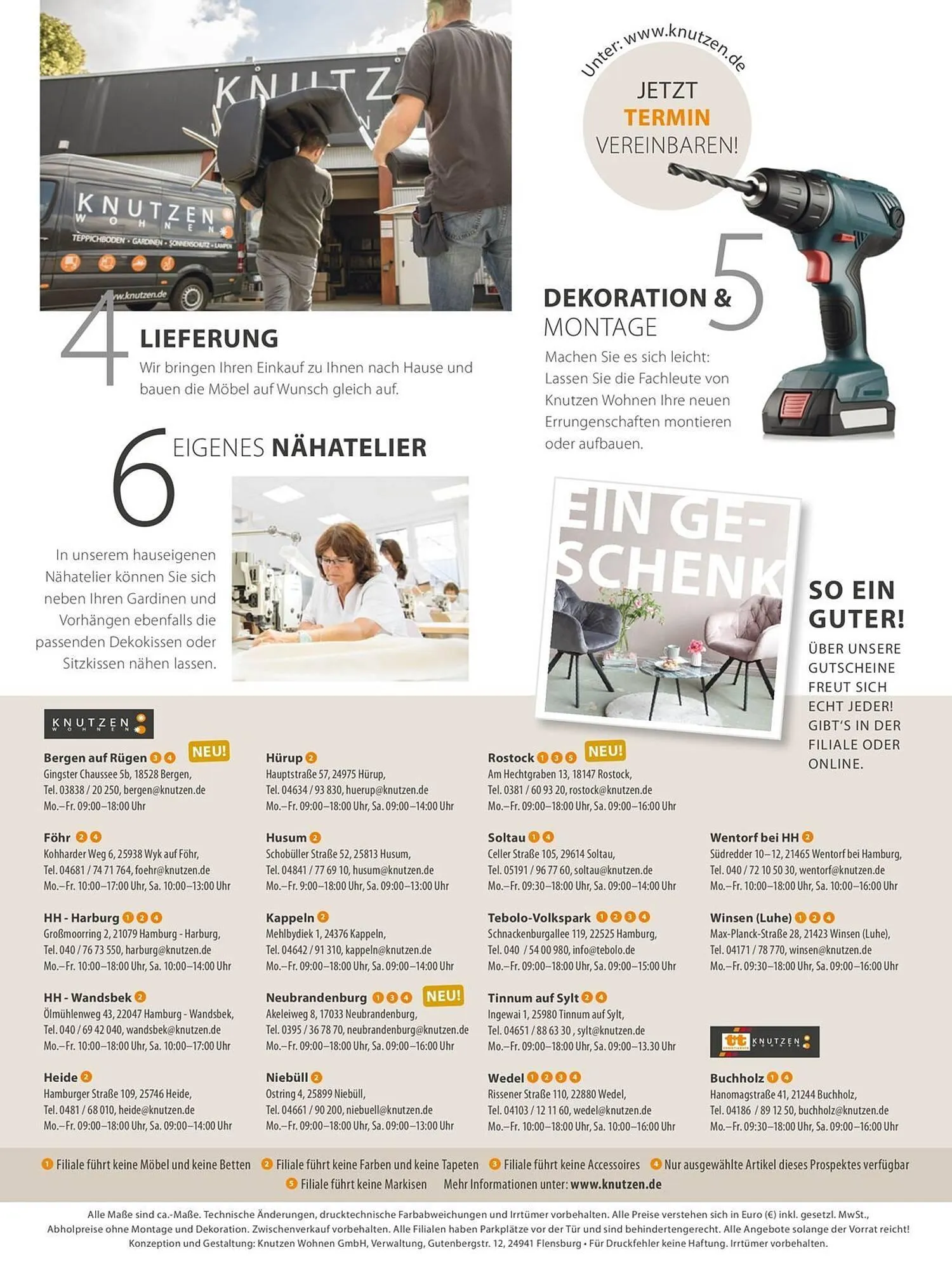 Knutzen Wohnen Prospekt von 13. Januar bis 18. Januar 2026 - Prospekt seite 15