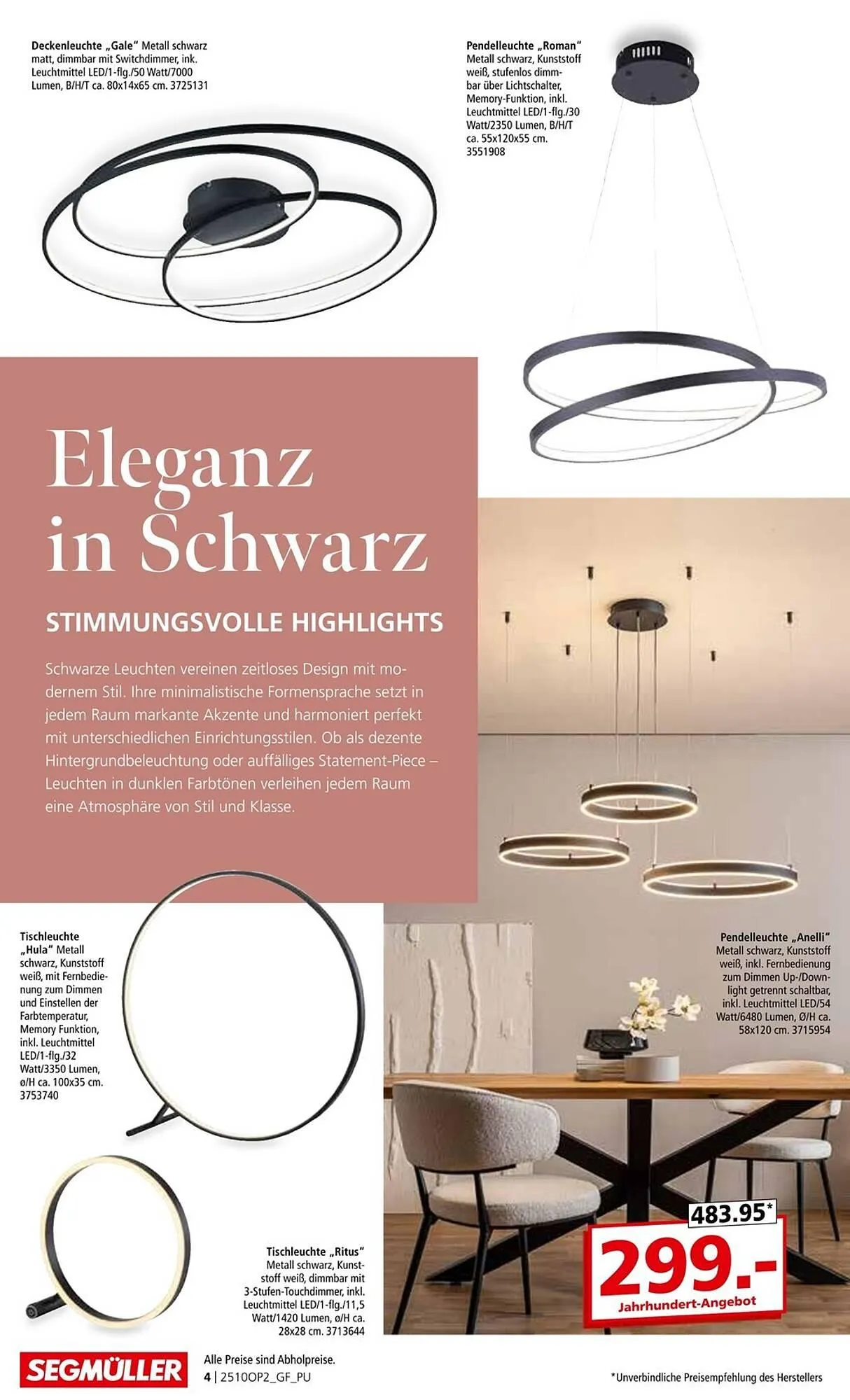 Segmüller Prospekt von 29. September bis 4. Januar 2026 - Prospekt seite 4