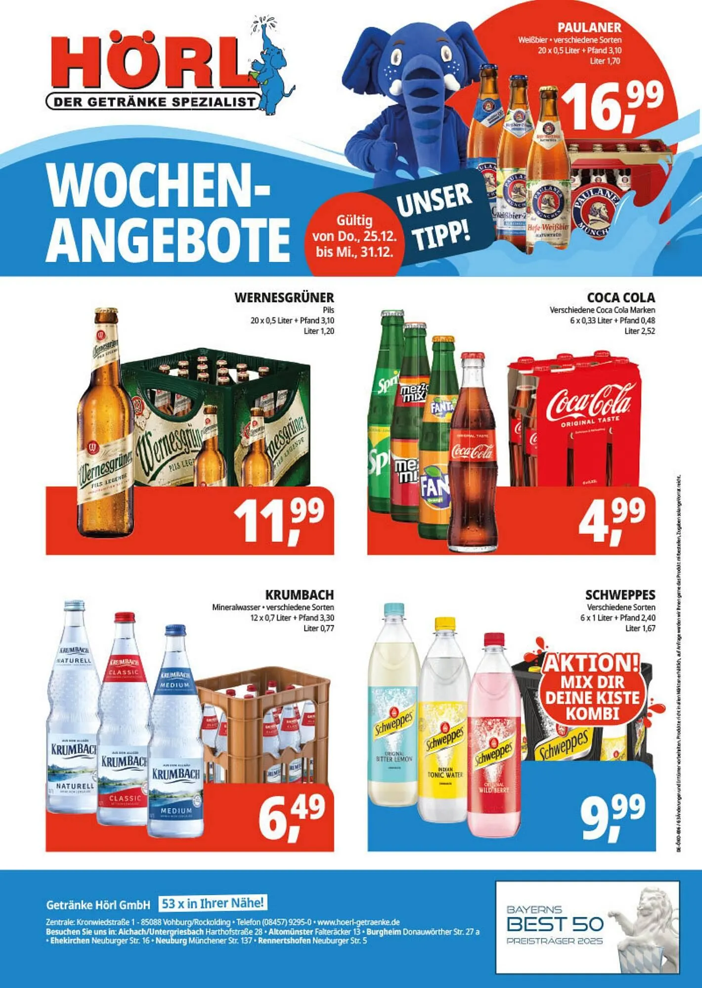 Hörl Getränke Prospekt von 25. Dezember bis 31. Dezember 2025 - Prospekt seite 2