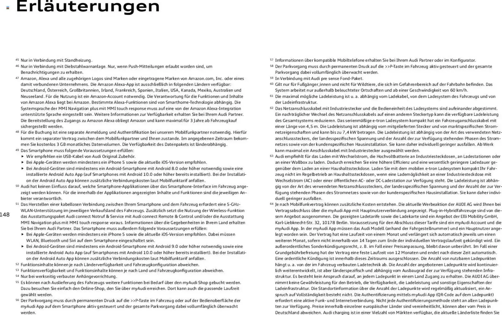 Audi Prospekt von 6. November bis 6. November 2026 - Prospekt seite 148