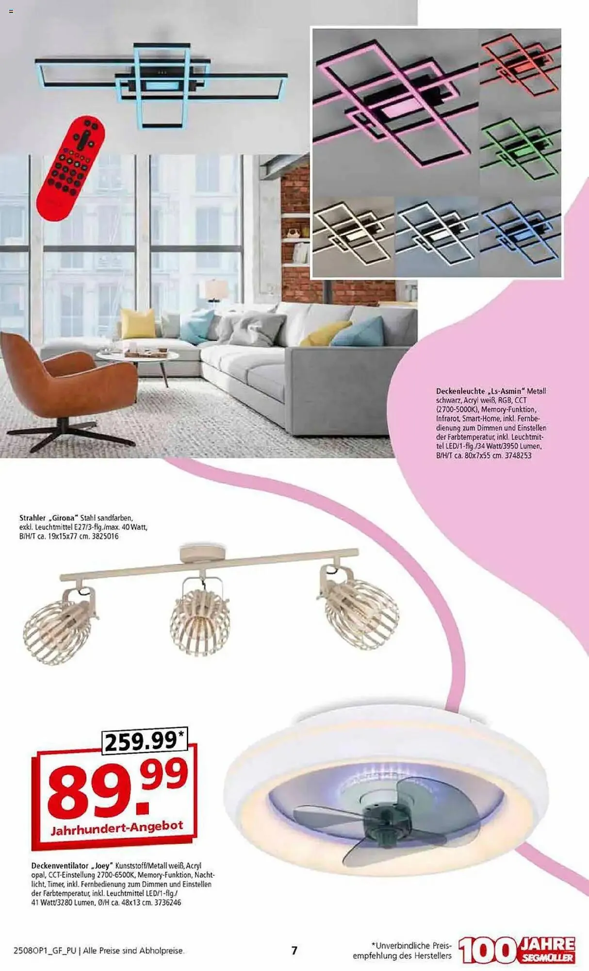 Segmüller Prospekt von 28. Juli bis 2. November 2025 - Prospekt seite 7