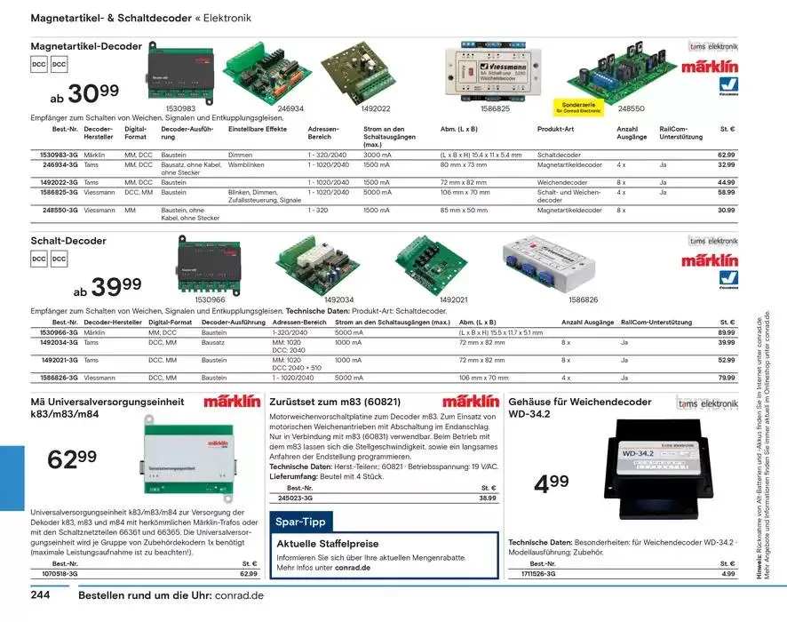 Modellbahn Katalog von 29. Oktober bis 31. Dezember 2025 - Prospekt seite 246