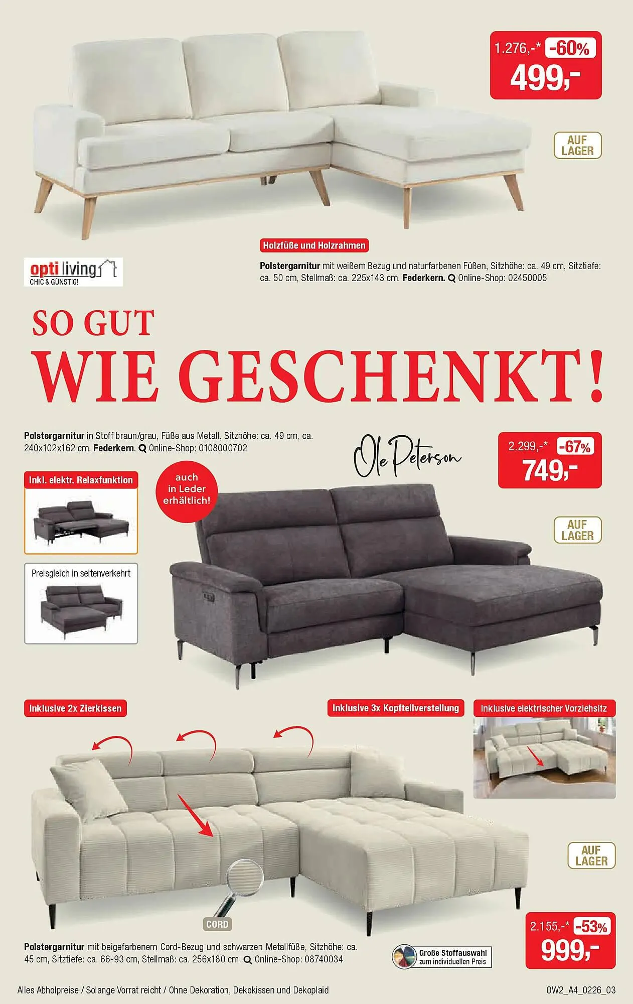 Opti Wohnwelt Prospekt von 28. Januar bis 21. Februar 2026 - Prospekt seite 3