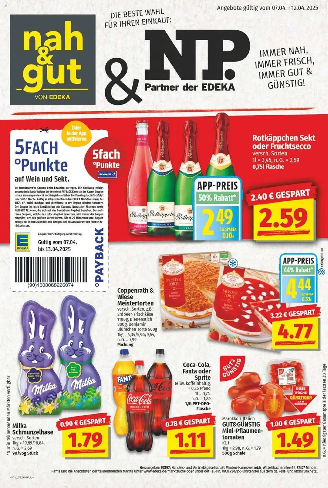 NP Discount Prospekt von 7. April bis 12. April 2025 - Prospekt seite 1