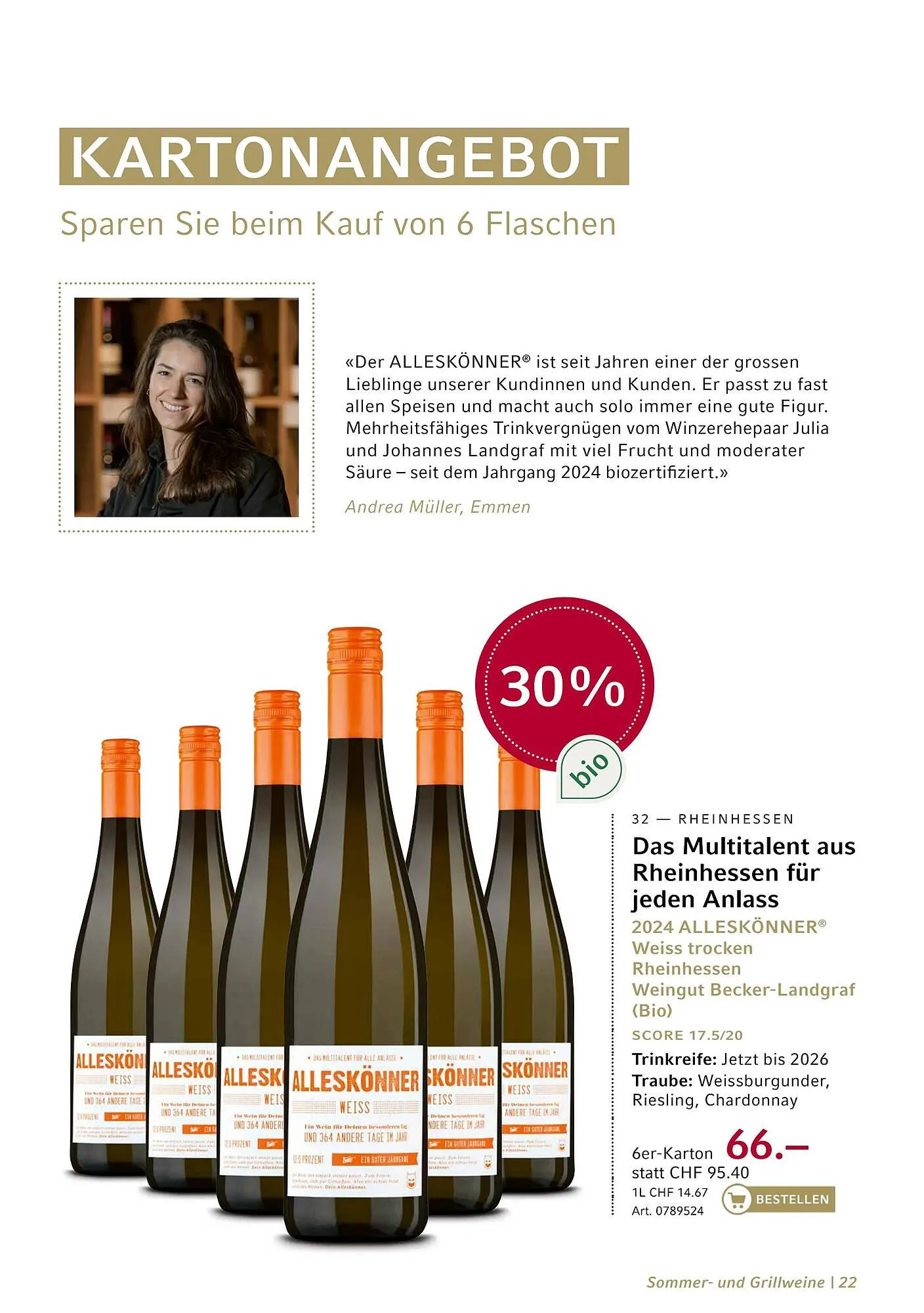 Mövenpick Wein Prospekt von 14. Mai bis 24. Mai 2025 - Prospekt seite 22