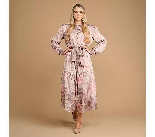 SCHIFFHAUER MUNICH® Kleid France Hemdkragen Gürtel zum Binden figurumspielend