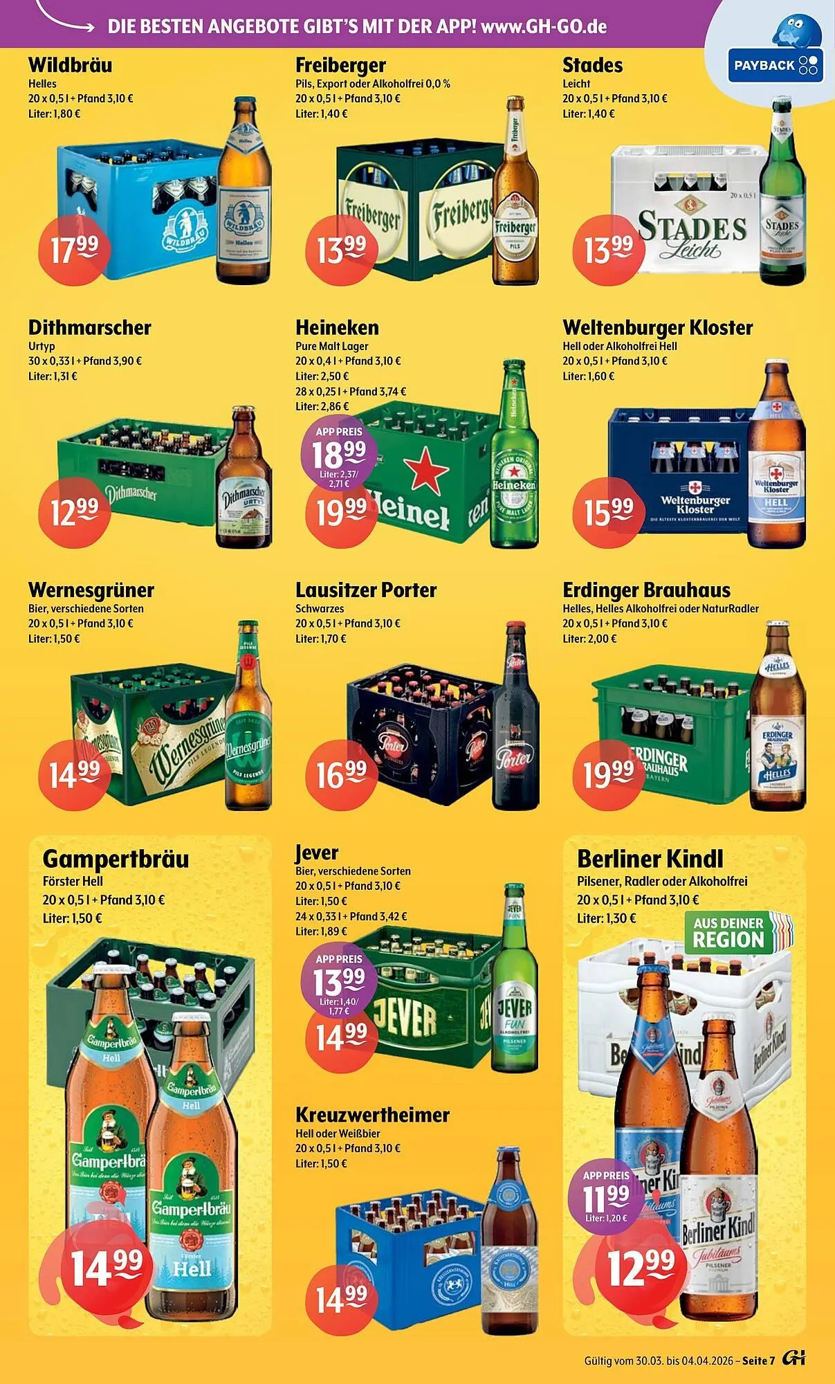 Getränke Hoffmann Prospekt von 30. März bis 4. April 2026 - Prospekt seite 7