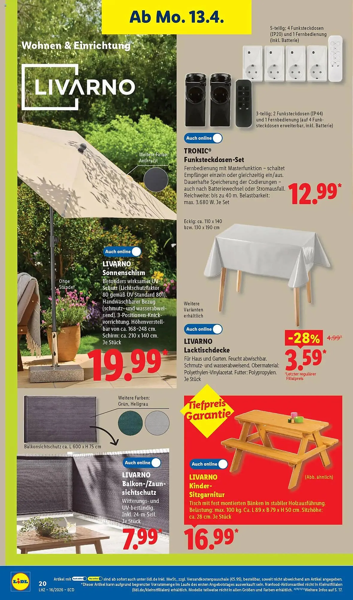 Lidl Prospekt von 13. April bis 18. April 2026 - Prospekt seite 14