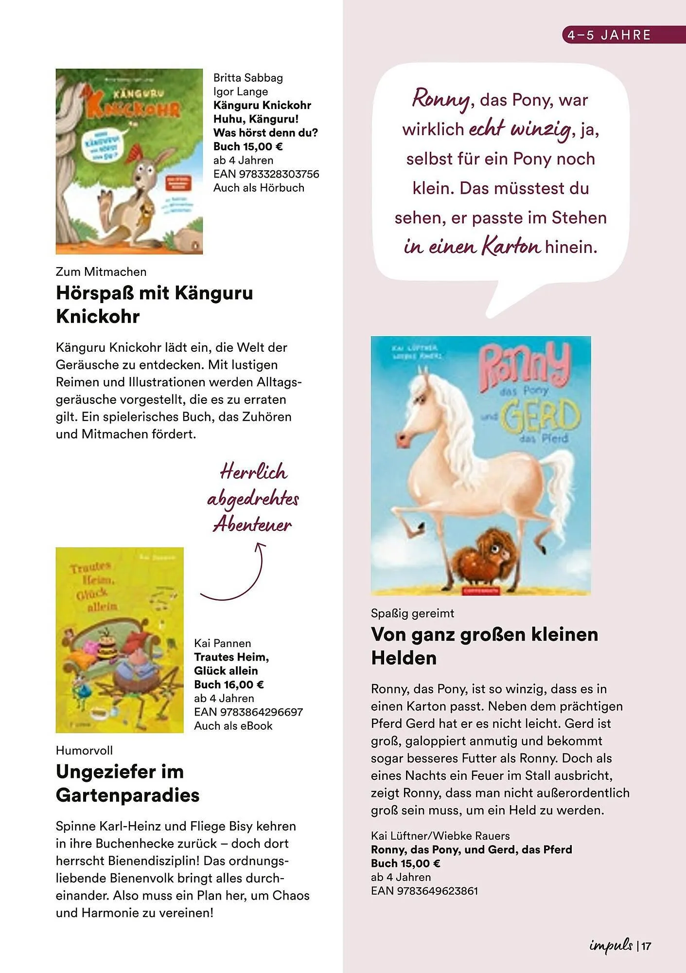 Thalia Prospekt von 7. April bis 19. April 2025 - Prospekt seite 17