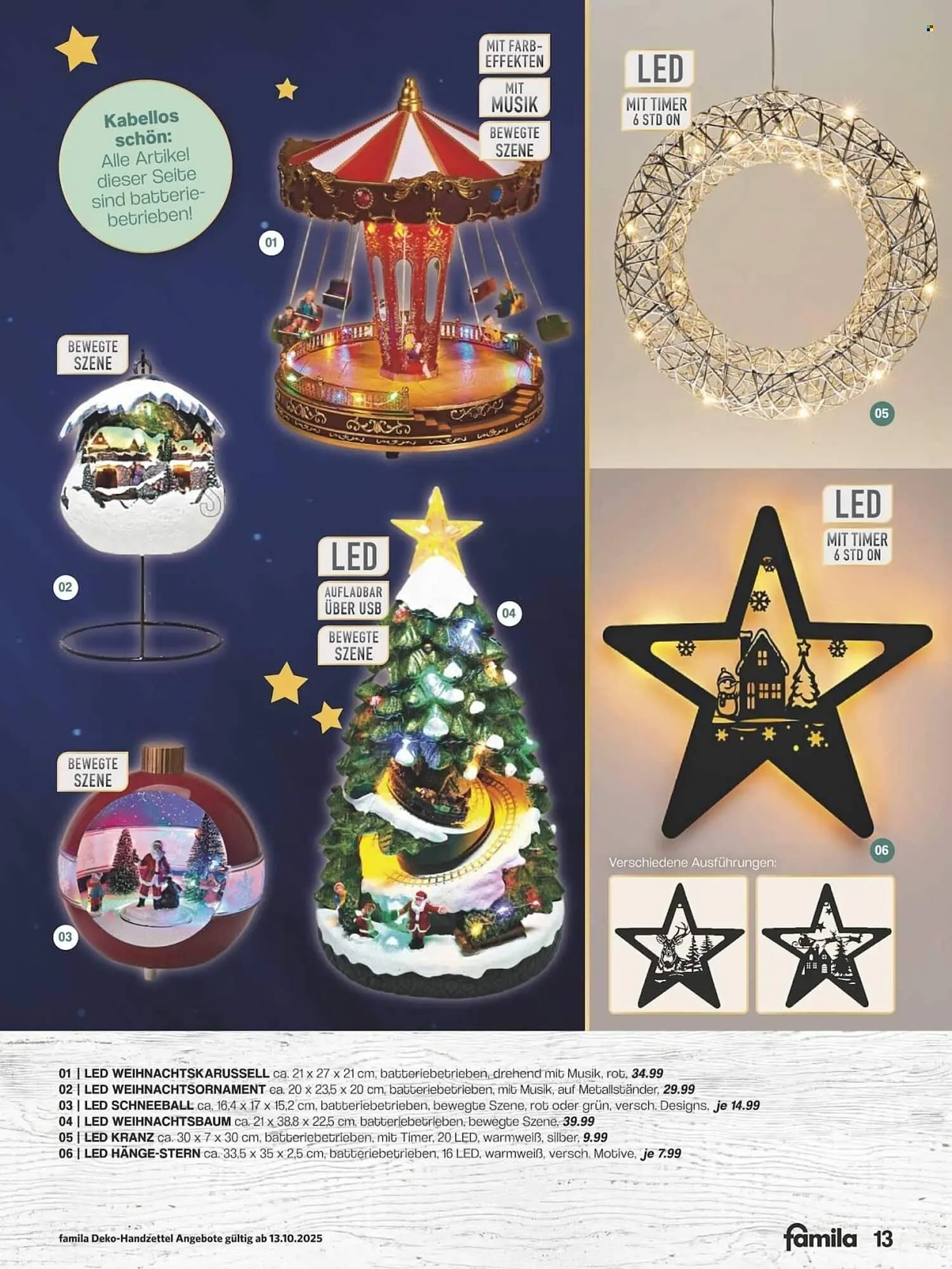 Famila Nord Ost Prospekt von 13. Oktober bis 31. Dezember 2025 - Prospekt seite 13