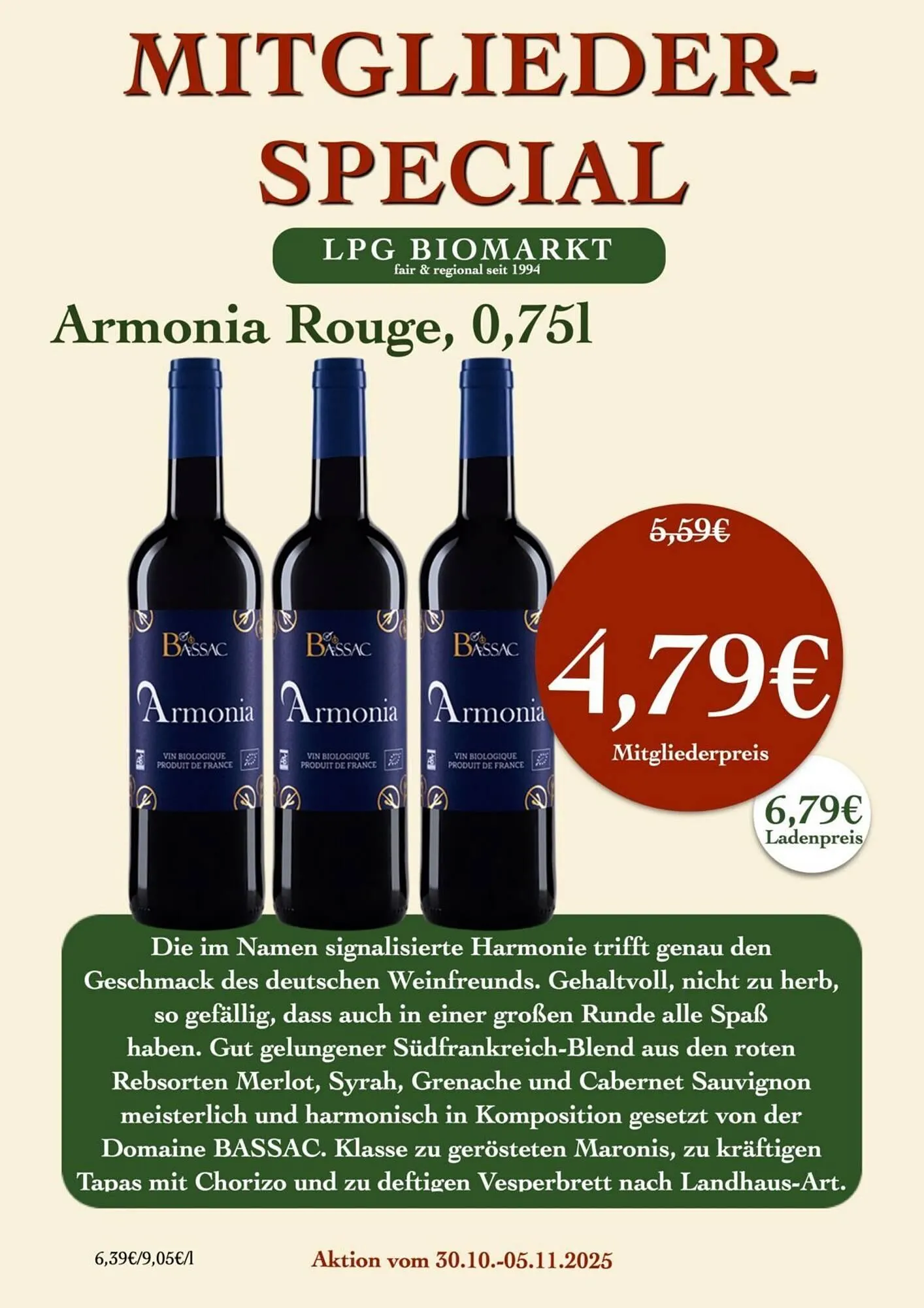 LPG Biomarkt Prospekt von 30. Oktober bis 5. November 2025 - Prospekt seite 10