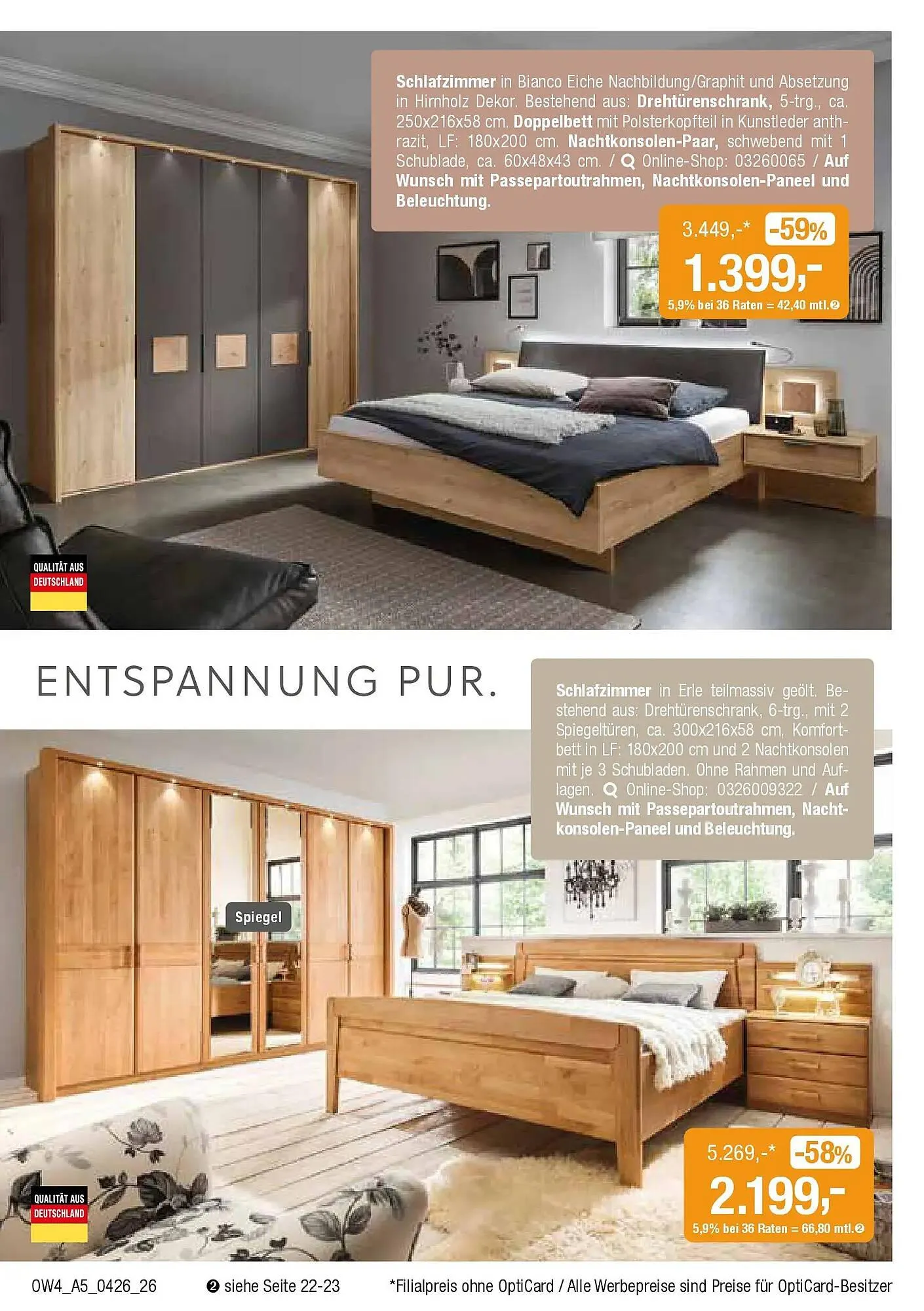 Opti Wohnwelt Prospekt von 1. April bis 18. April 2026 - Prospekt seite 26