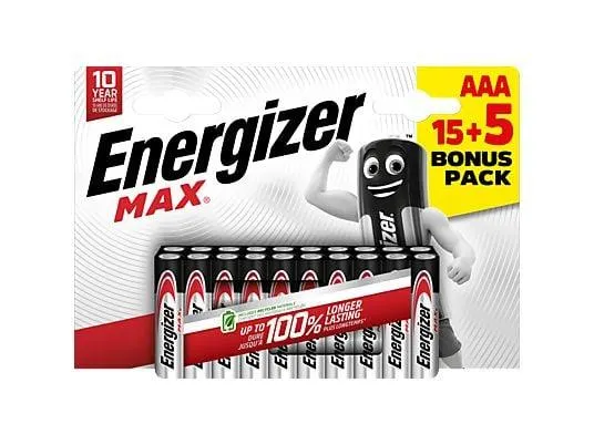ENERGIZER Max Micro 15+5 Stück, AAA Batterien