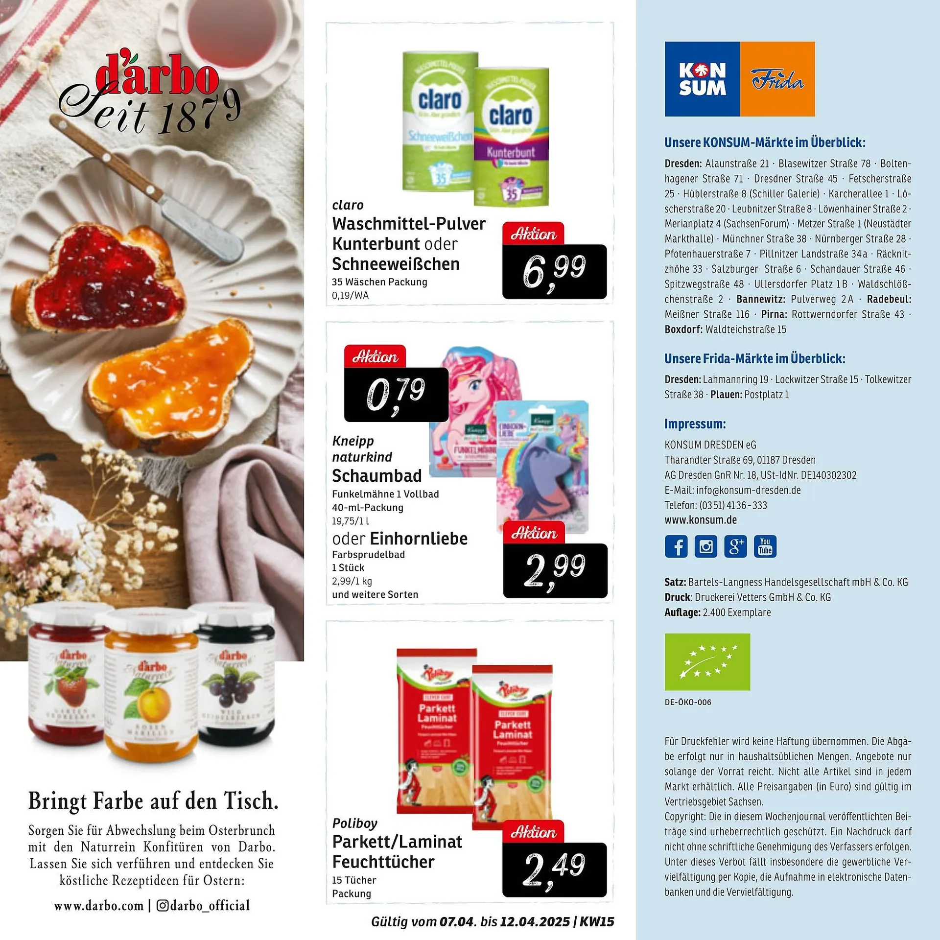 KONSUM Prospekt von 7. April bis 12. April 2025 - Prospekt seite 12
