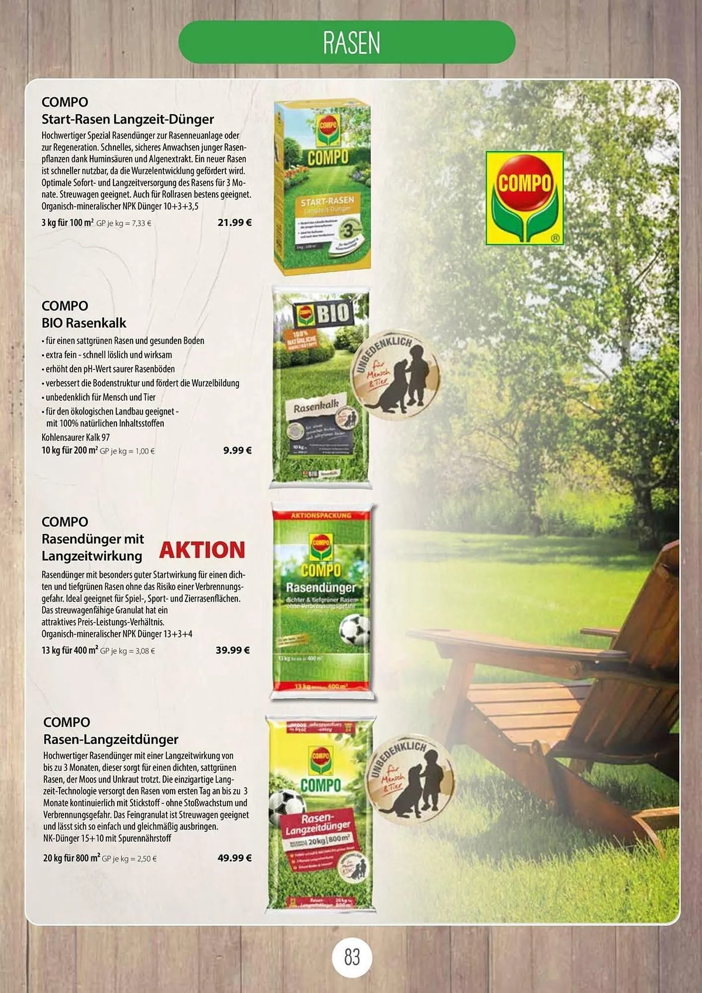 Kiebitzmarkt Prospekt von 16. April bis 31. August 2025 - Prospekt seite 83