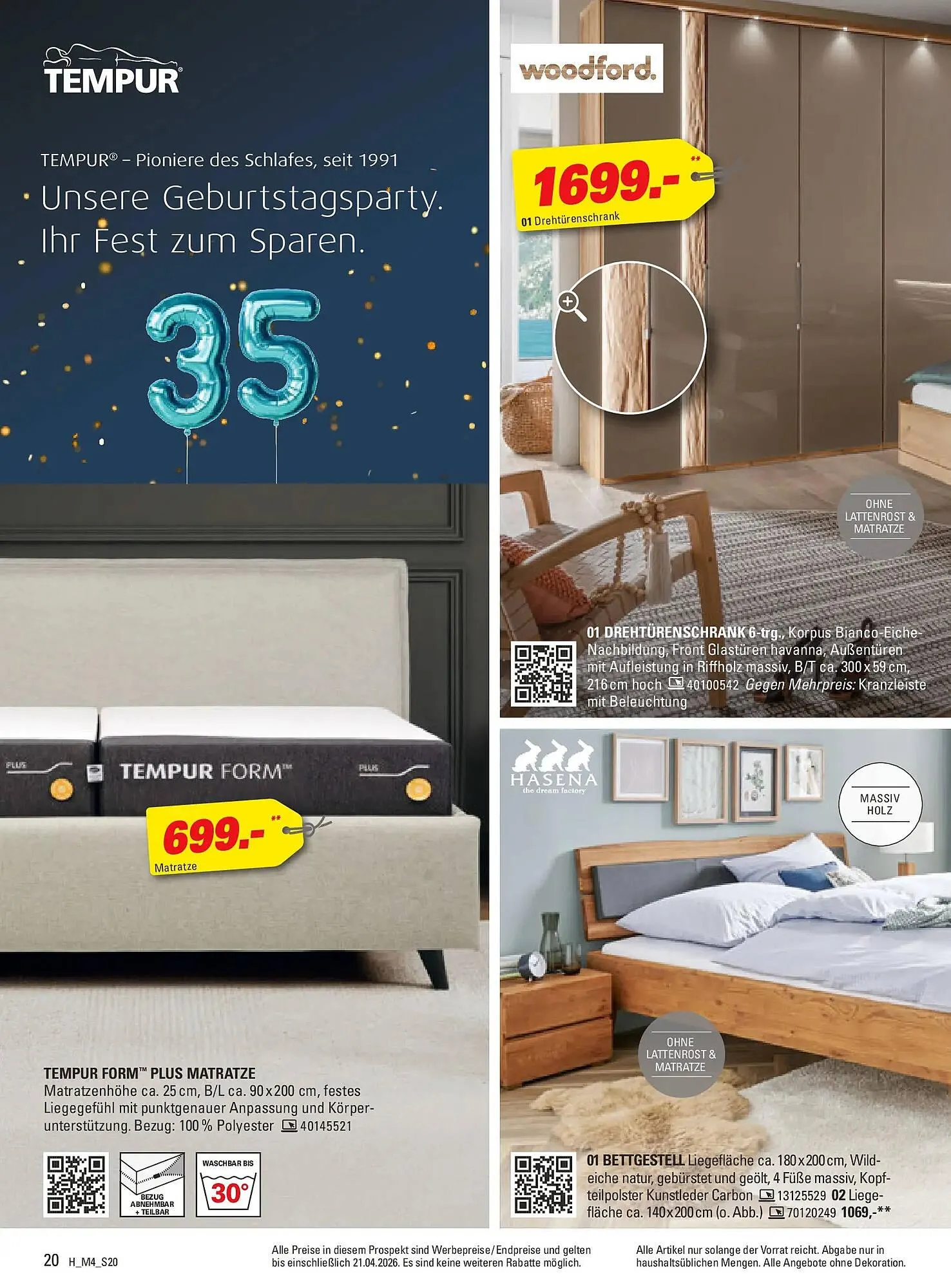 Höffner Prospekt von 31. März bis 21. April 2026 - Prospekt seite 20