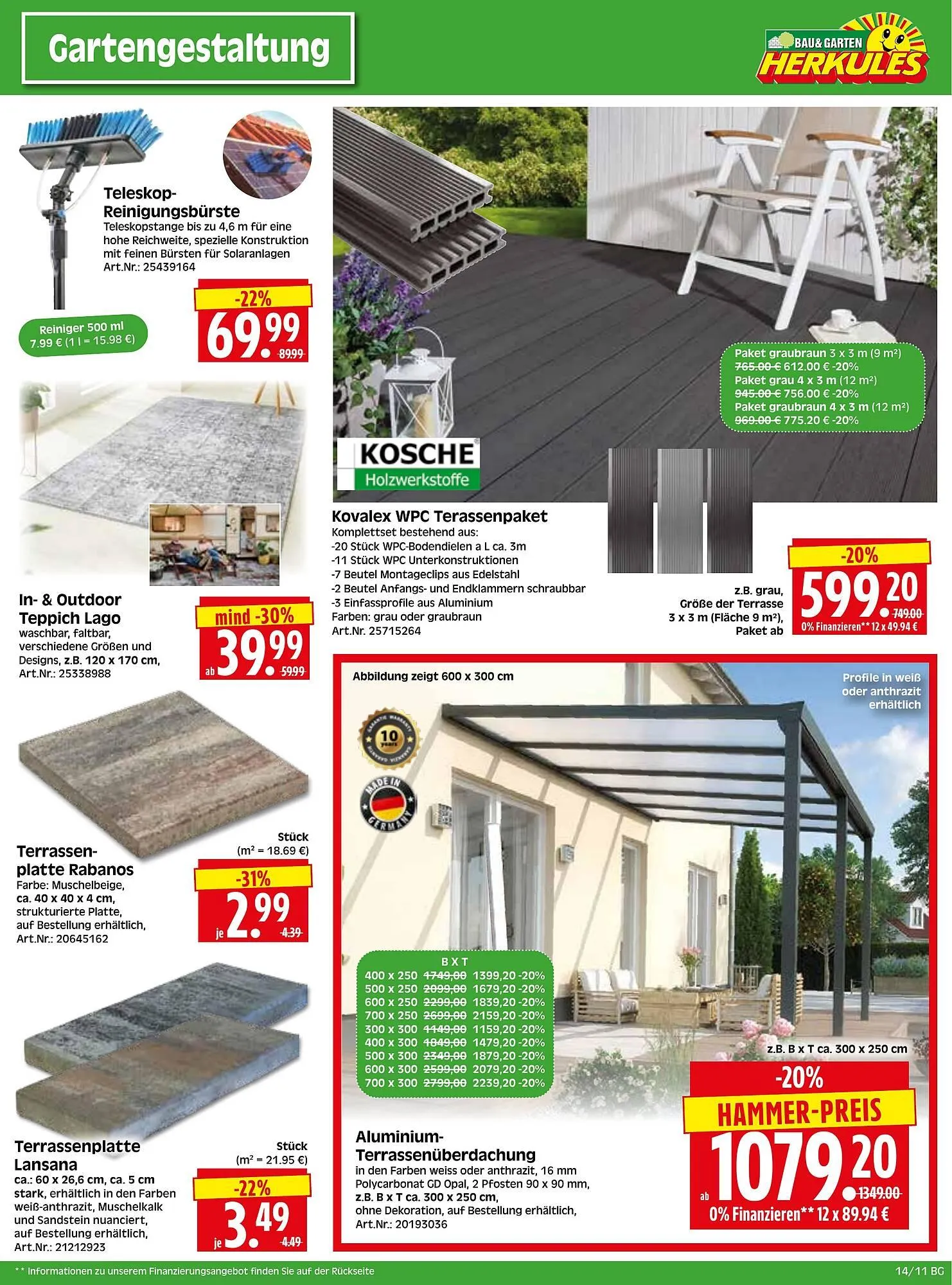 Herkules Baumarkt Prospekt von 31. März bis 5. April 2025 - Prospekt seite 11