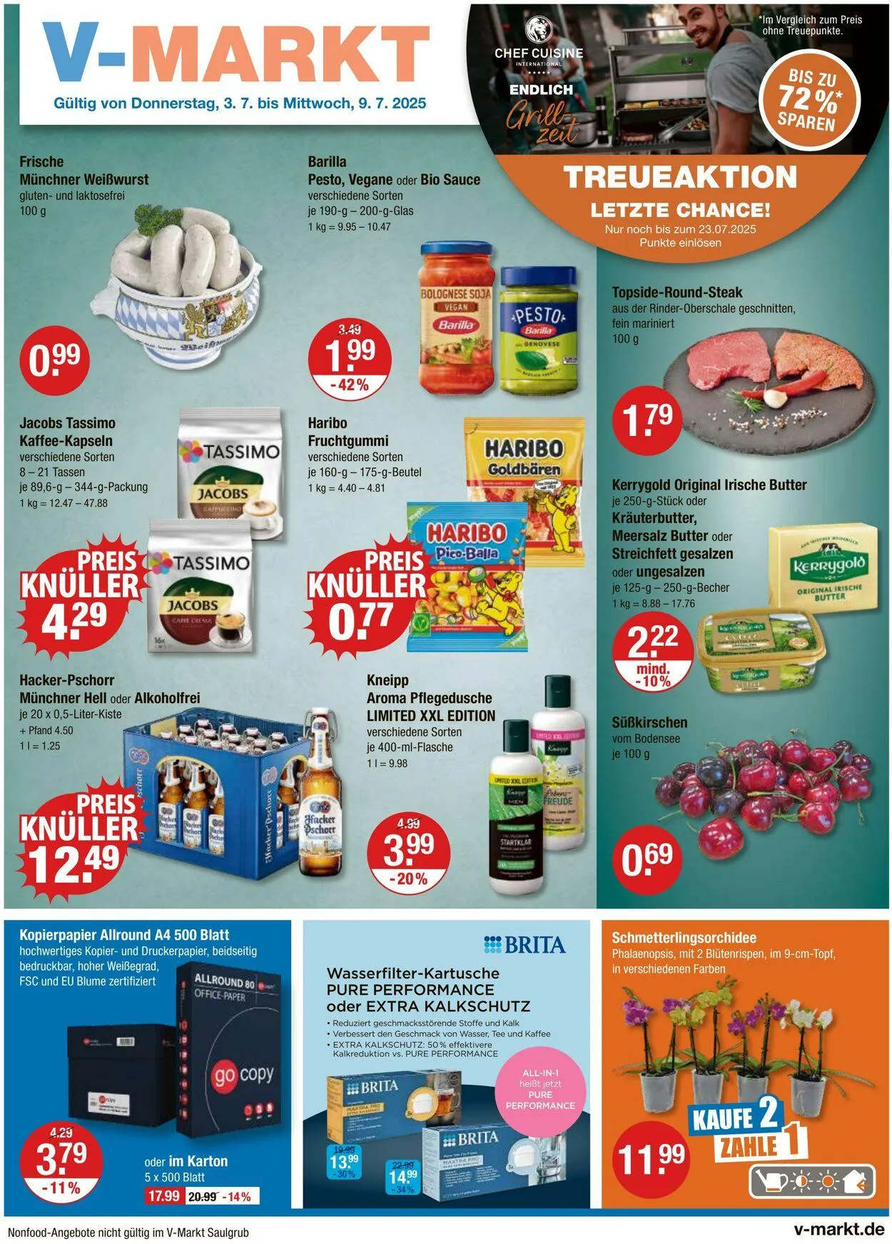 V-Markt Aktueller Prospekt von 3. Juli bis 9. Juli 2025 - Prospekt seite 1