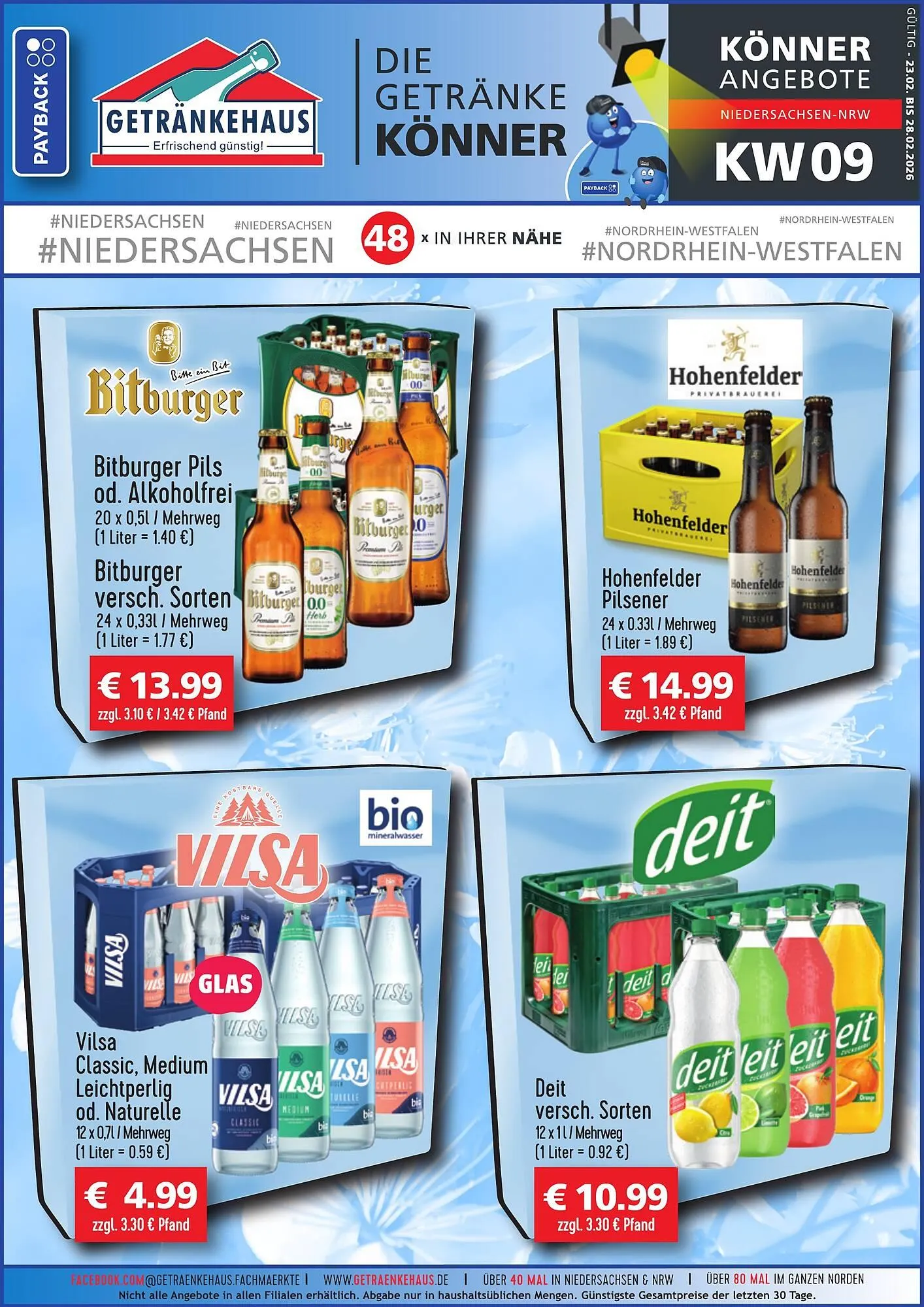 Getränkehaus Prospekt von 23. Februar bis 28. Februar 2026 - Prospekt seite 1