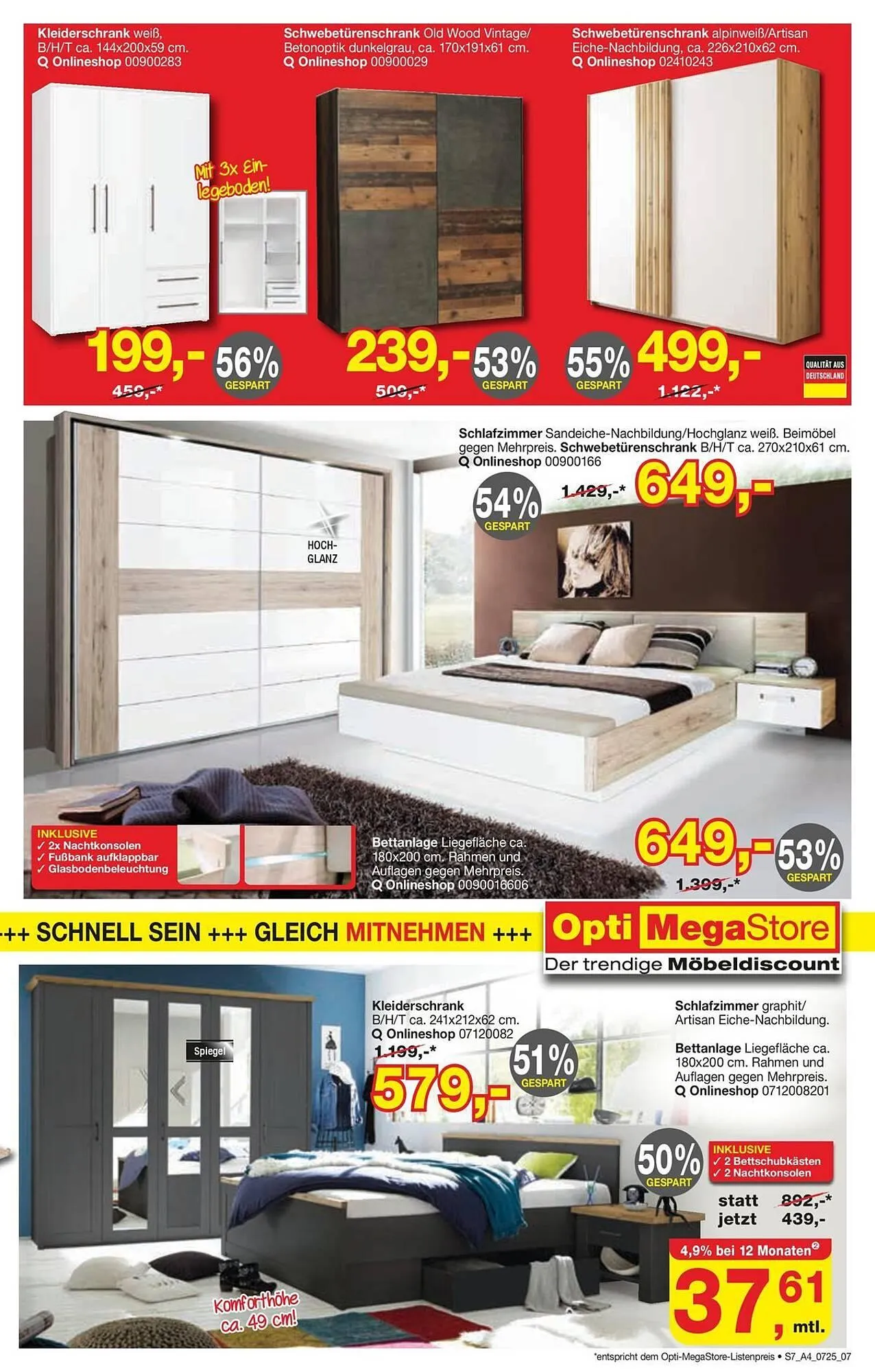 Opti Wohnwelt Prospekt von 26. Juni bis 12. Juli 2025 - Prospekt seite 7