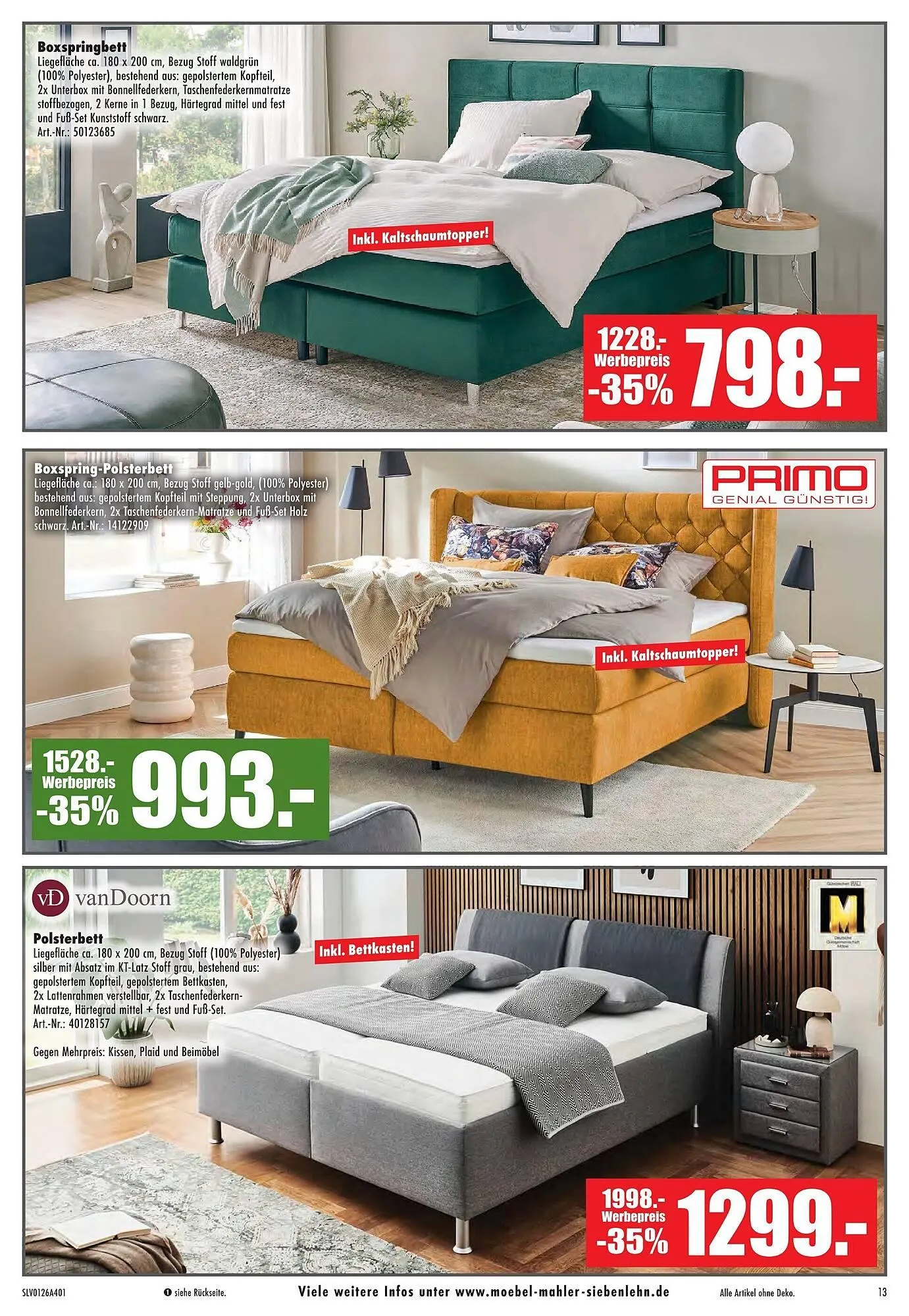 Möbel Mahler Katalog von 21. Januar bis 3. Februar 2026 - Prospekt seite 13