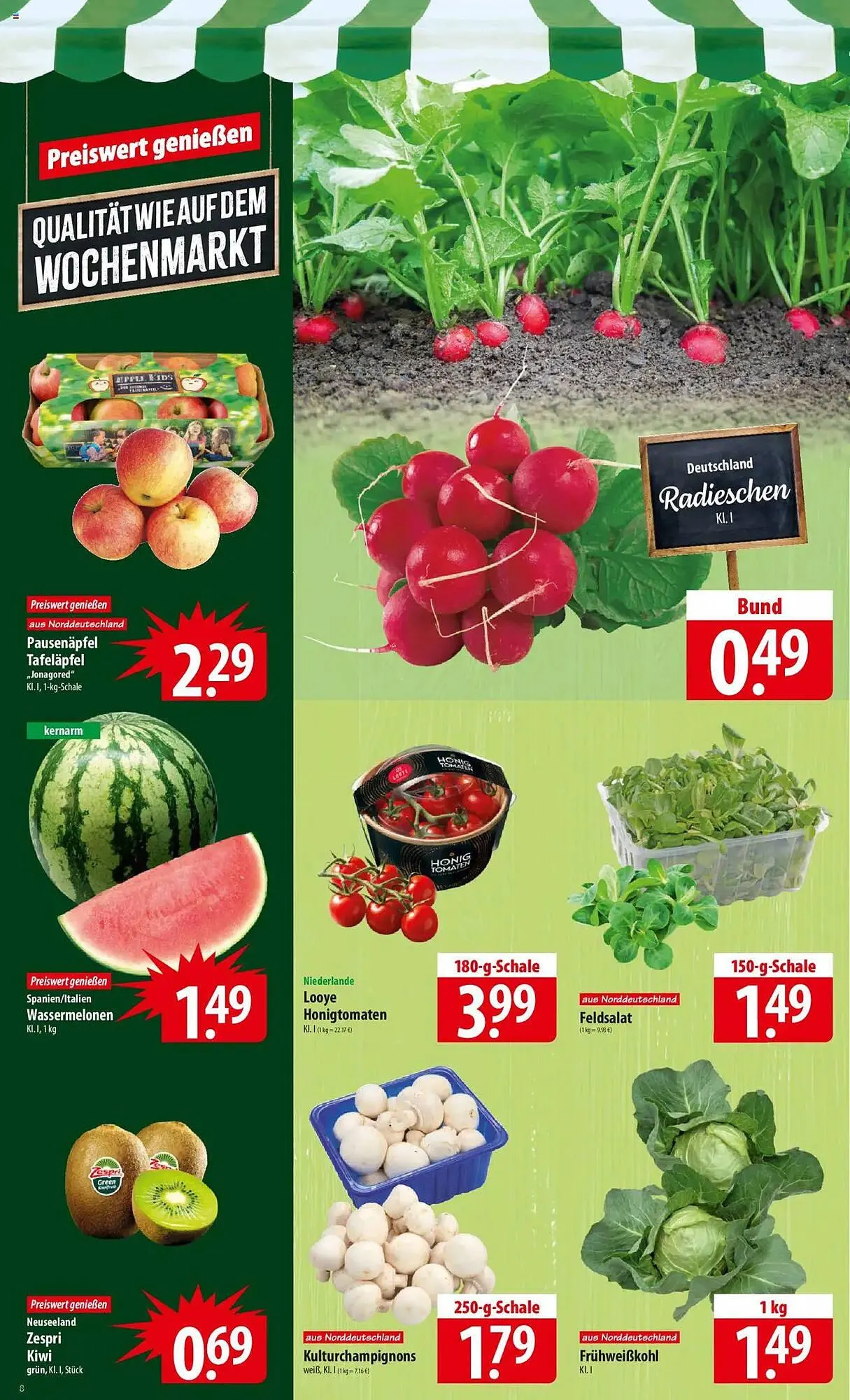 Famila Nord Ost Prospekt von 30. Juni bis 5. Juli 2025 - Prospekt seite 8