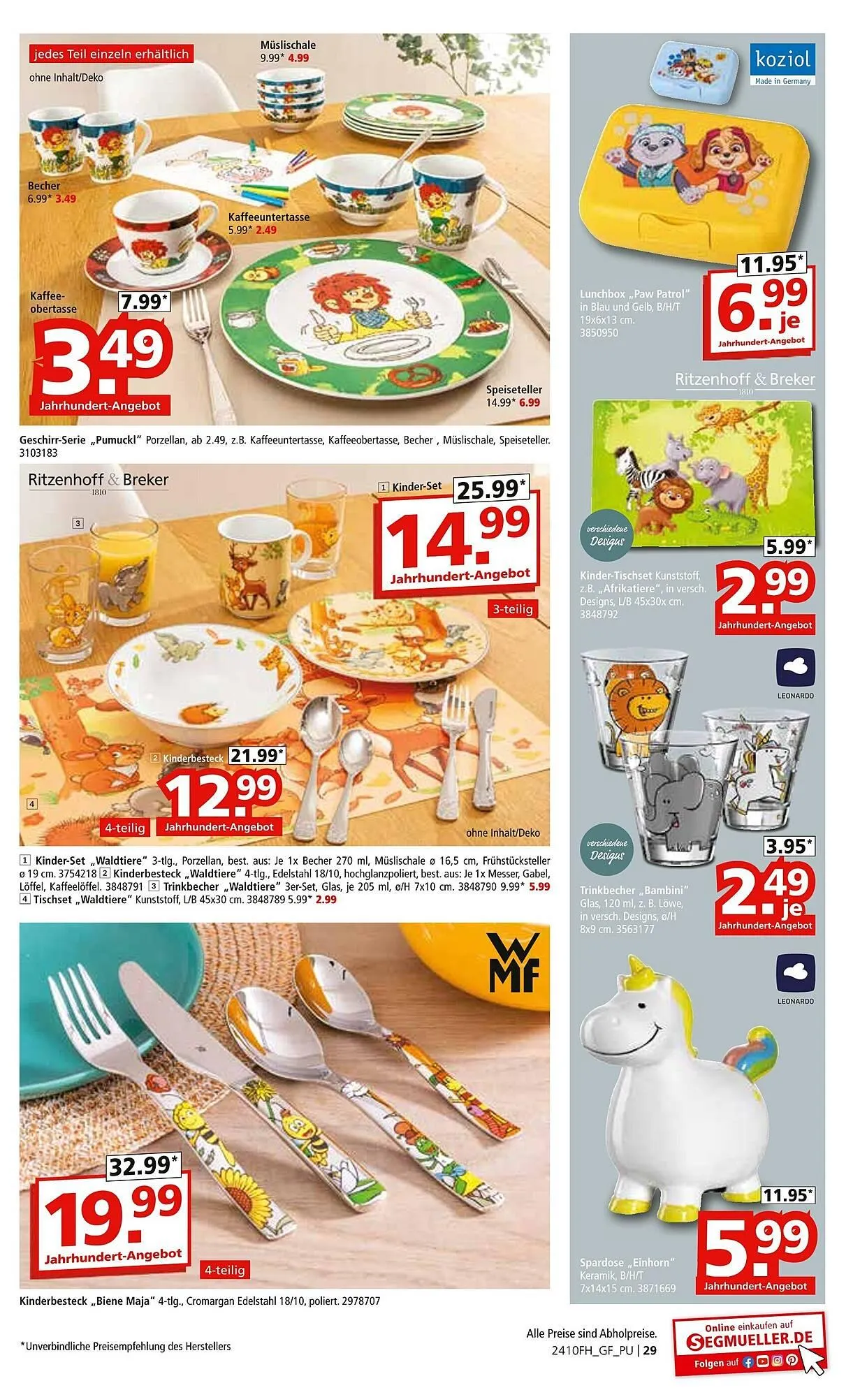 Segmüller Prospekt von 18. Oktober bis 9. November 2025 - Prospekt seite 45