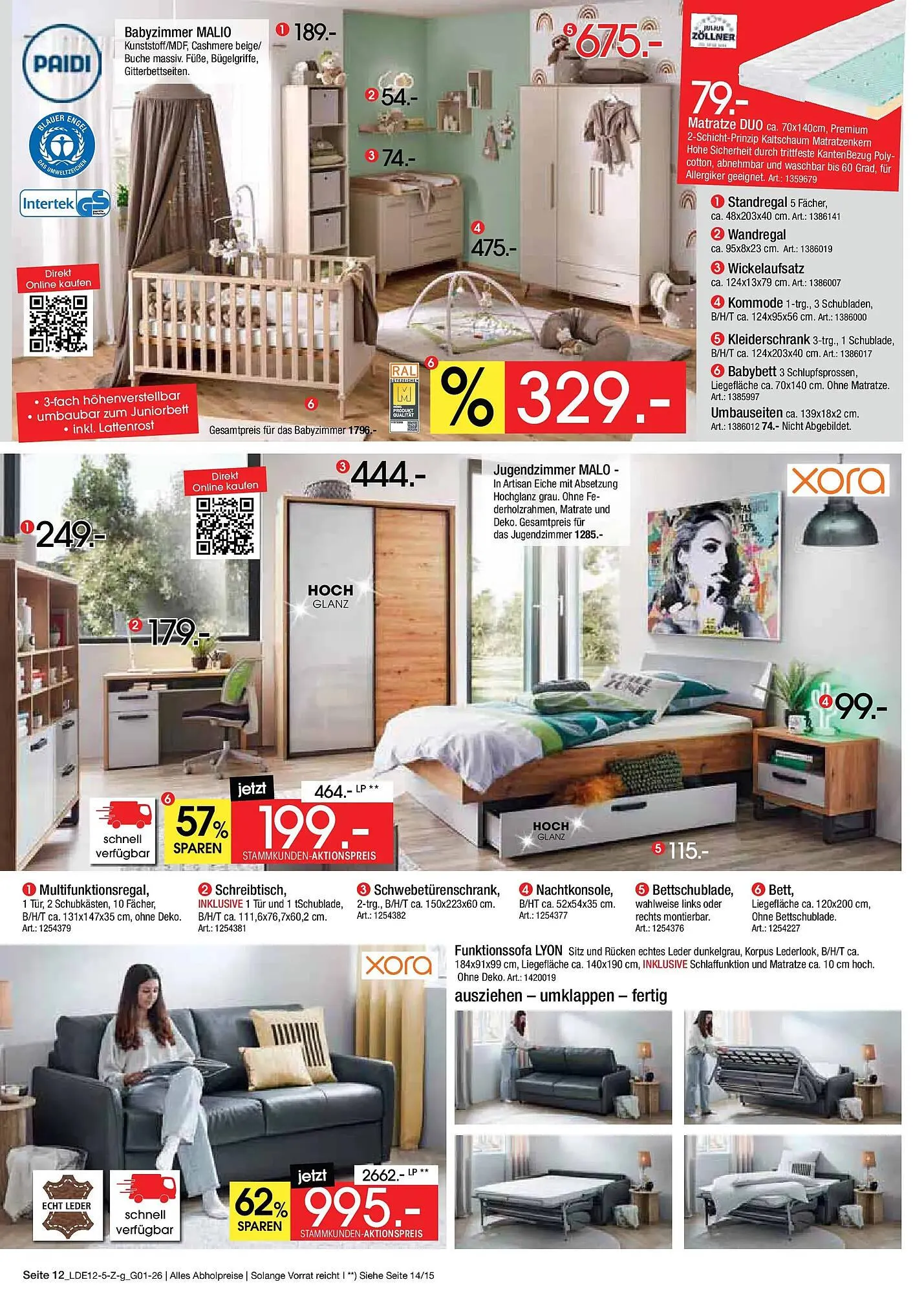 Zurbrüggen Prospekt von 26. Dezember bis 10. Januar 2026 - Prospekt seite 12