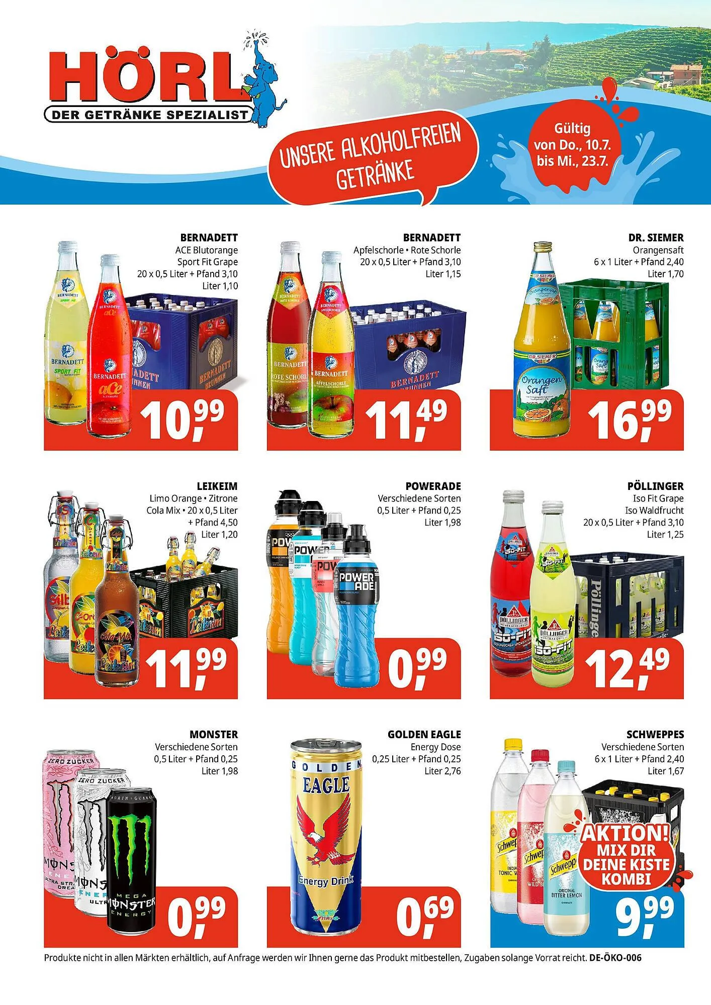Hörl Getränke Prospekt von 9. Juli bis 23. Juli 2025 - Prospekt seite 6