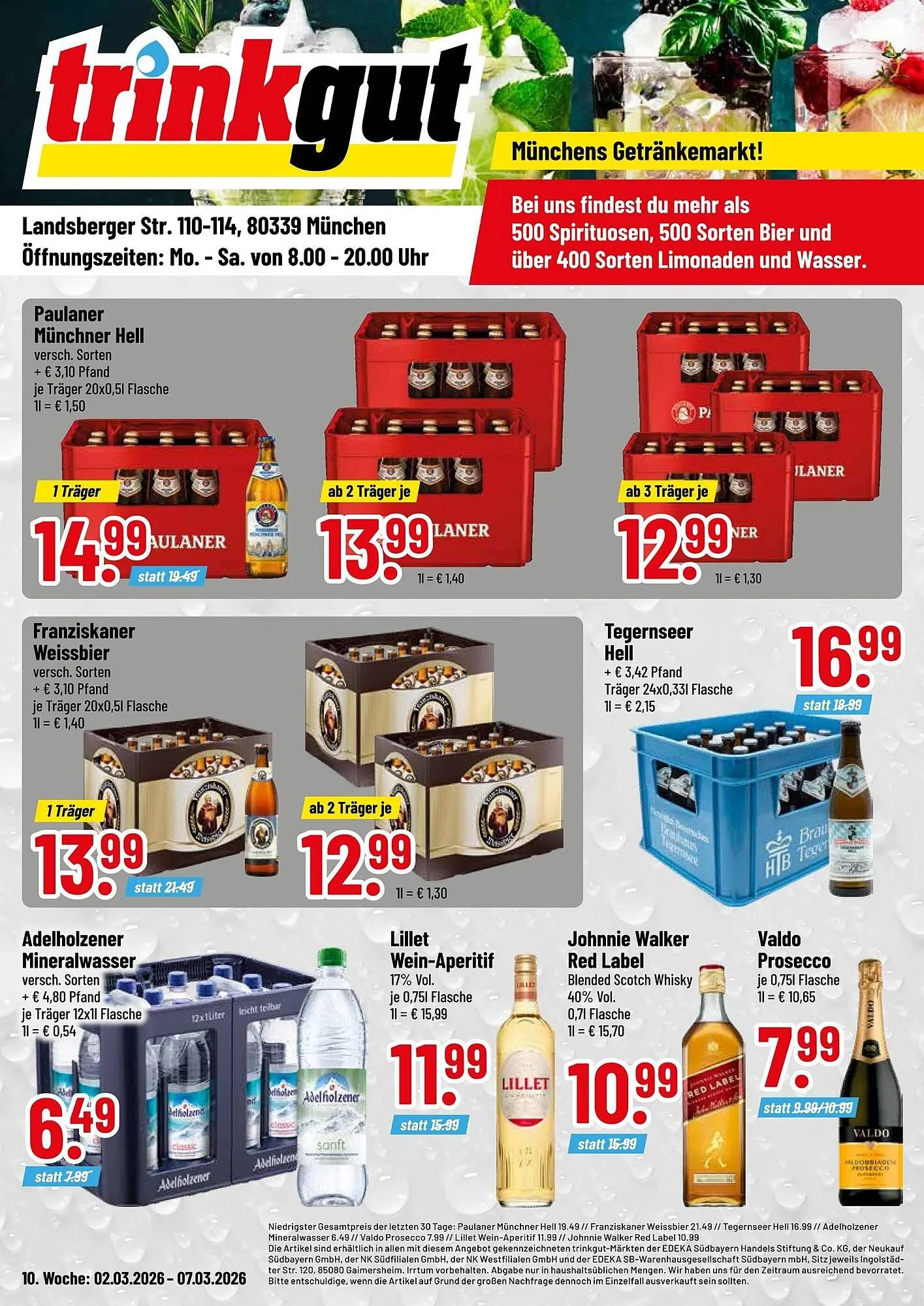 Trinkgut Prospekt von 2. März bis 7. März 2026 - Prospekt seite 1