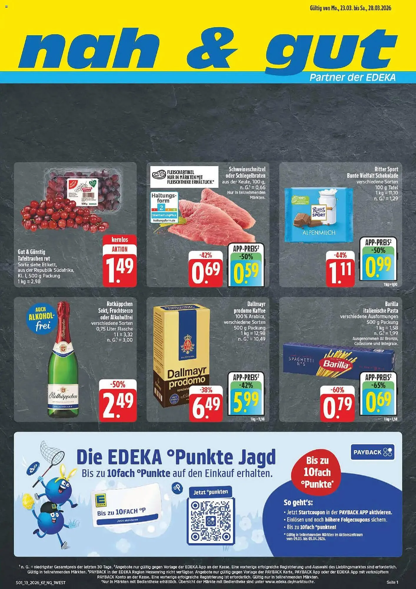 Nah & gut Prospekt von 23. März bis 28. März 2026 - Prospekt seite 1