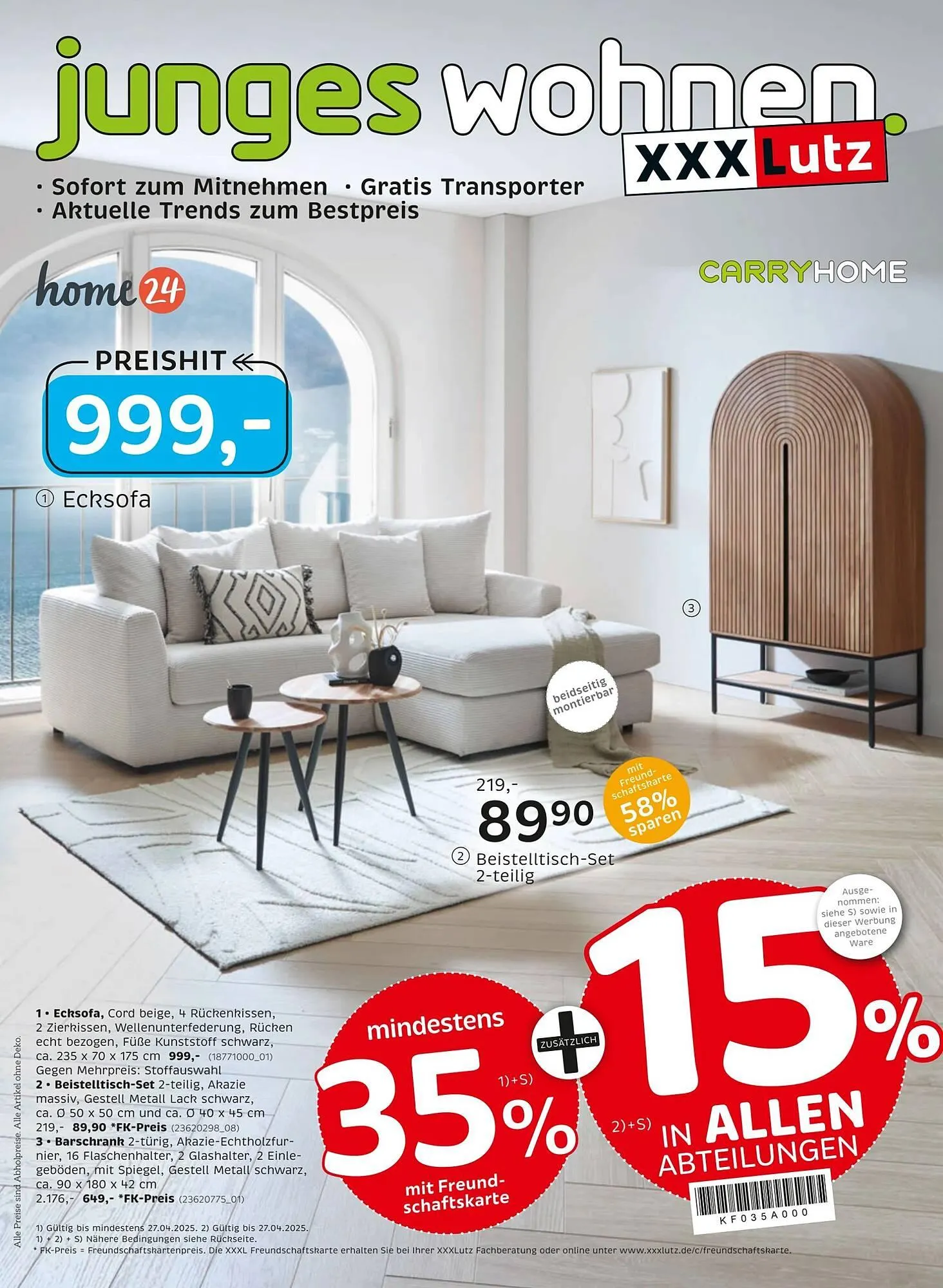 XXXLutz Prospekt von 14. April bis 28. April 2025 - Prospekt seite 1