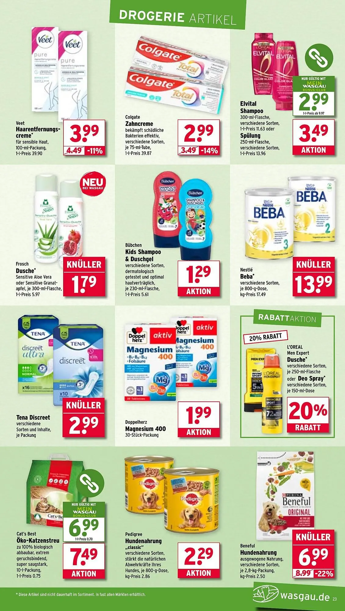 Wasgau Prospekt von 21. Juli bis 26. Juli 2025 - Prospekt seite 23